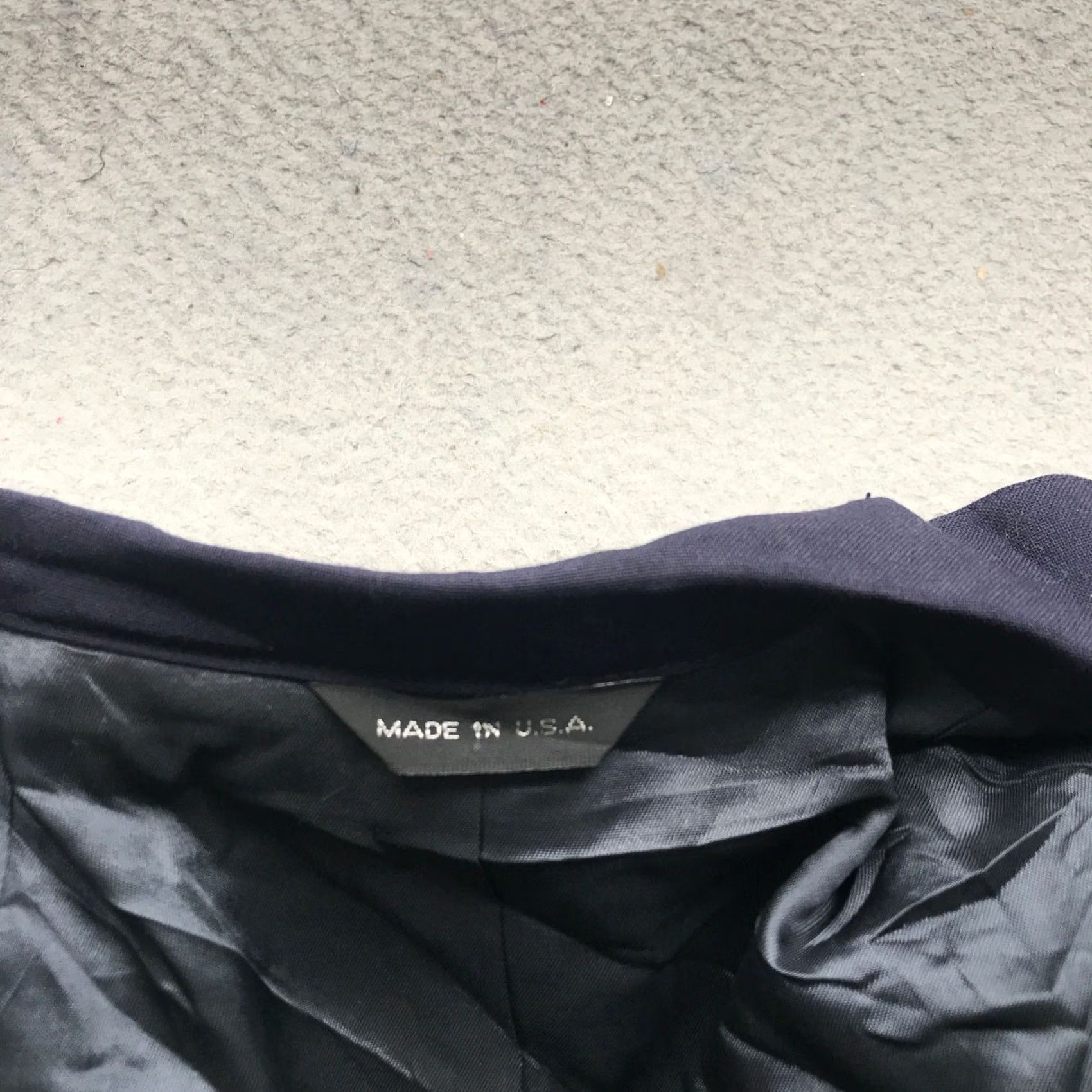 Ralph Lauren VINTAGE Ralph Lauren Polo University Coat Blazer Wool Navy Men L 44 in Solid Notch Lapel Button Pockets Lined 90s Preppy Cadet Formal Mens Size US L / EU 52-54 / 3 - 5 Thumbnail