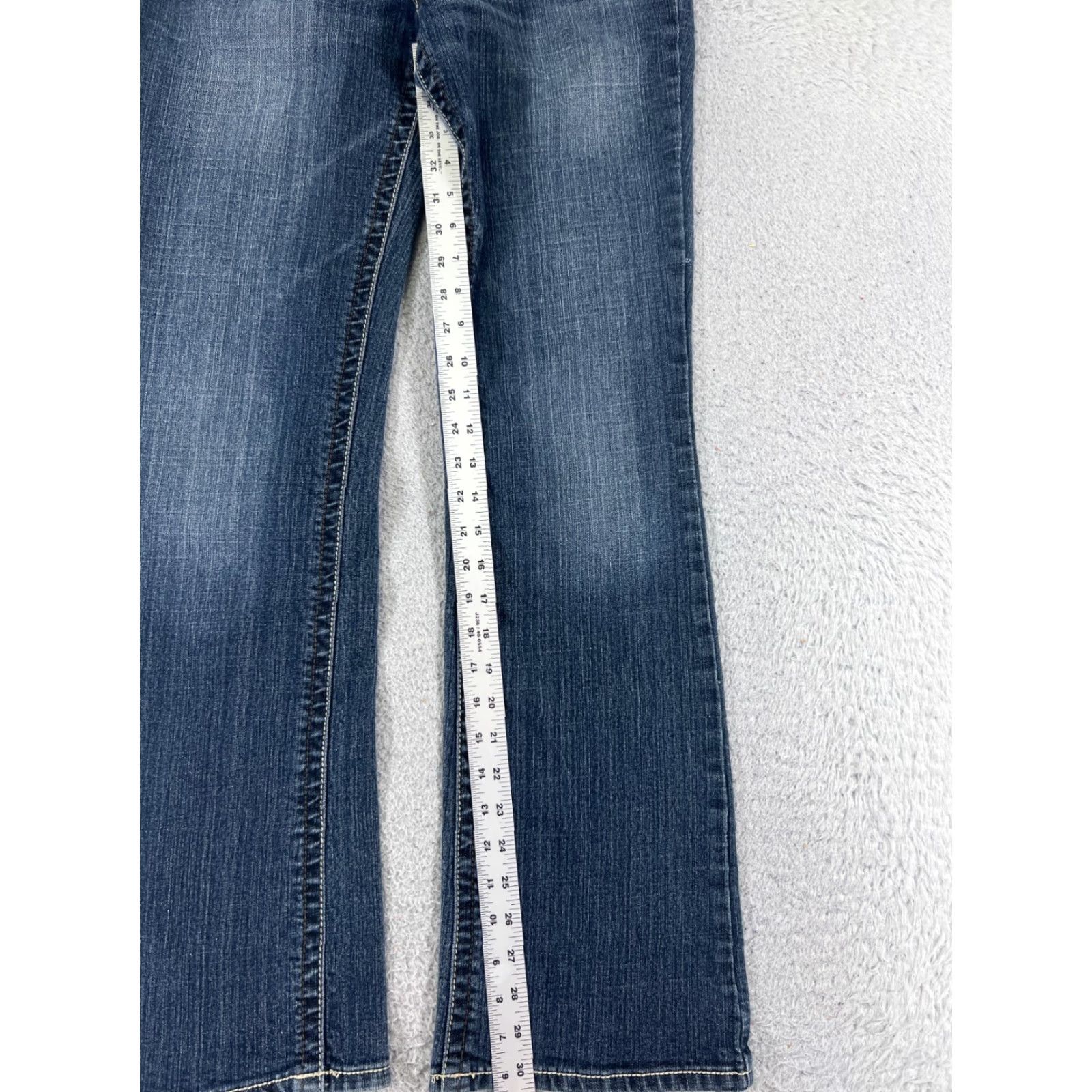 Vintage ANA Jeans Womens 4 Blue Bootcut Denim 27x30 Cotton Blend Spandex Western 5-Pocket Design 30 In Inseam Womens Jeans Size 27" / US 4 / IT 40 - 7 Thumbnail