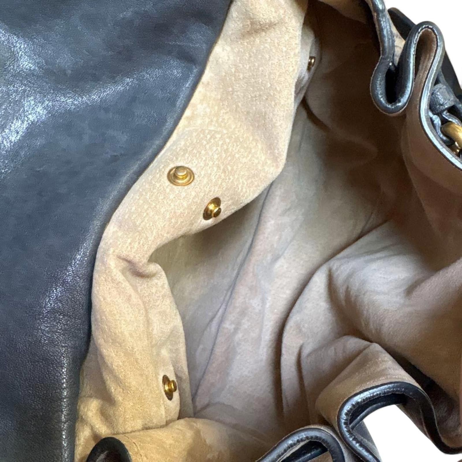 Miu Miu Miu Miu - Two-tone Leather Handbag with Gold-tone Hardware Size ONE SIZE - 4 Thumbnail