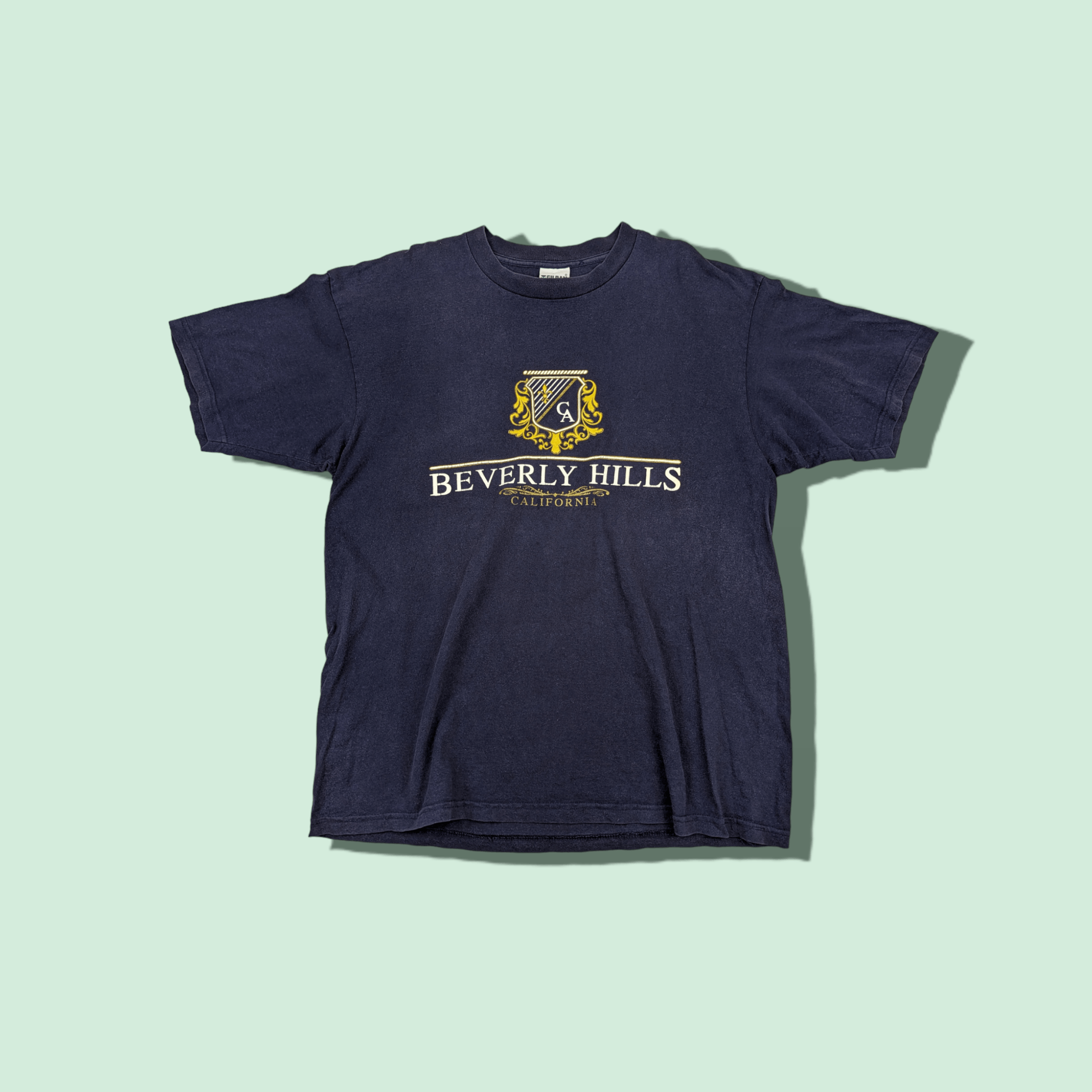 Gildan Vintage 90's GILDAN Beverley Hills Graphic T-Shirt Size US XL / EU 56 / 4 - 1 Thumbnail