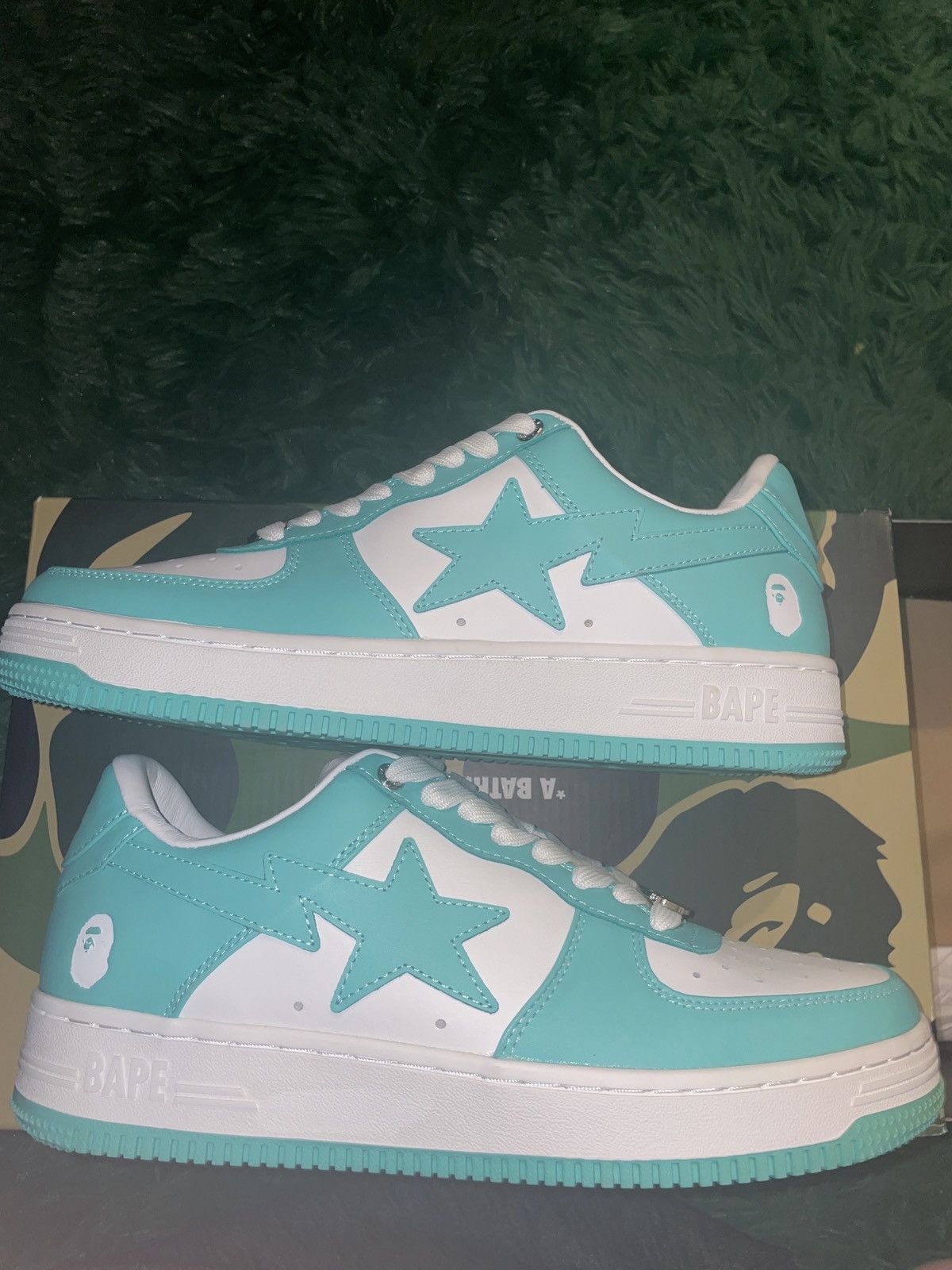 Bape Bapesta #4 M1(teal) Size US 9 / EU 42 - 4 Thumbnail