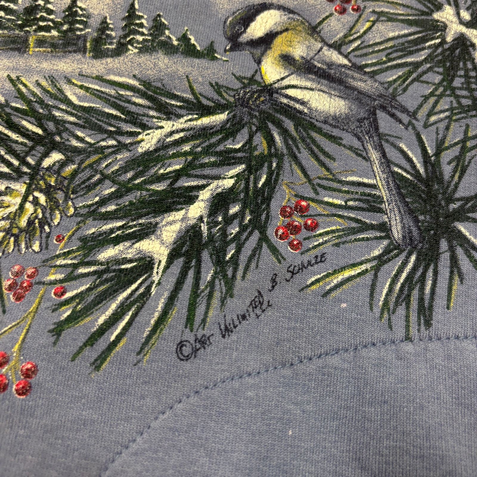 Vintage VTG Art Unlimited Wraparound Winter Christmas Sweatshirt L Size US L / EU 52-54 / 3 - 8 Thumbnail