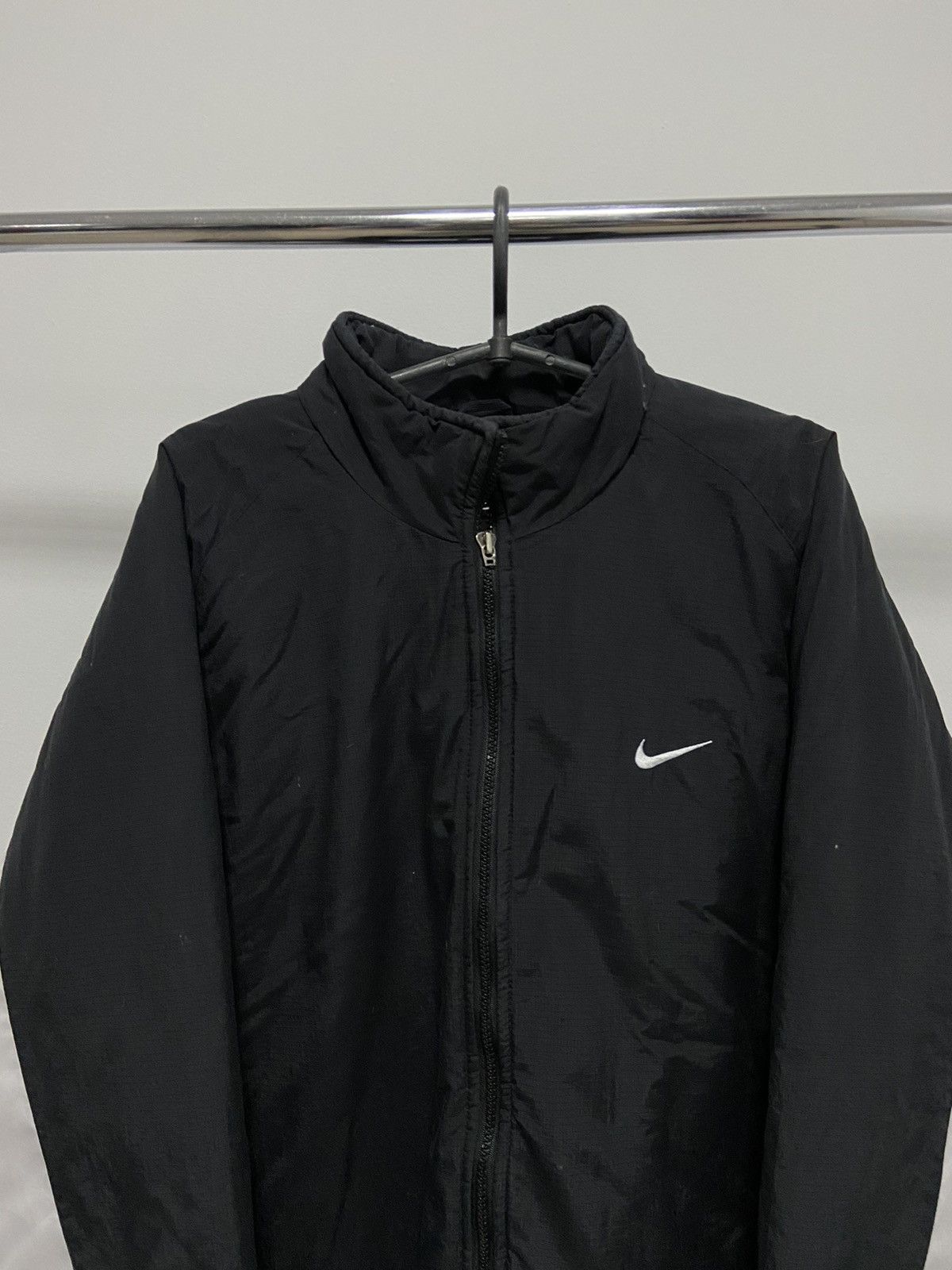 Nike × Vintage Nike Jacket Big Swoosh Logo Vintage Y2K Style Size US L / EU 52-54 / 3 - 3 Thumbnail