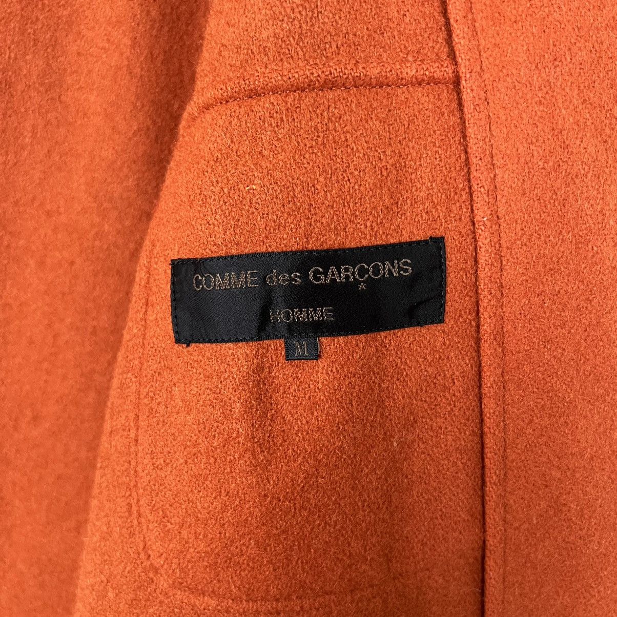 Comme des Garcons Homme Fall 1989 Collection Orange Hooded Button Up Jacket Size US M / EU 48-50 / 2 - 6 Thumbnail