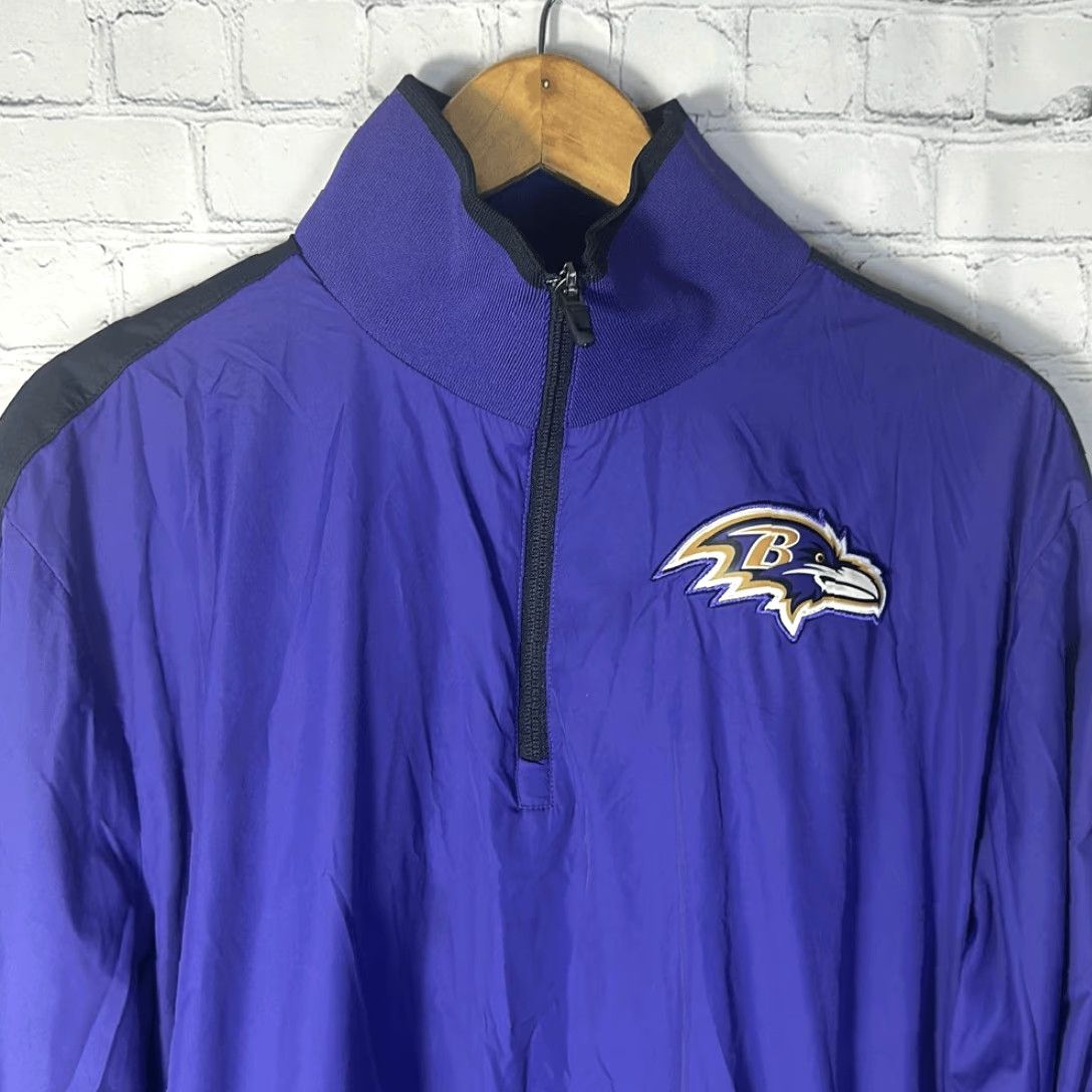 NFL NFL On Field Baltimore Ravens Purple Quarter Zip Jacket S Small zip Pockets Jacket Size US S / EU 44-46 / 1 - 3 Thumbnail