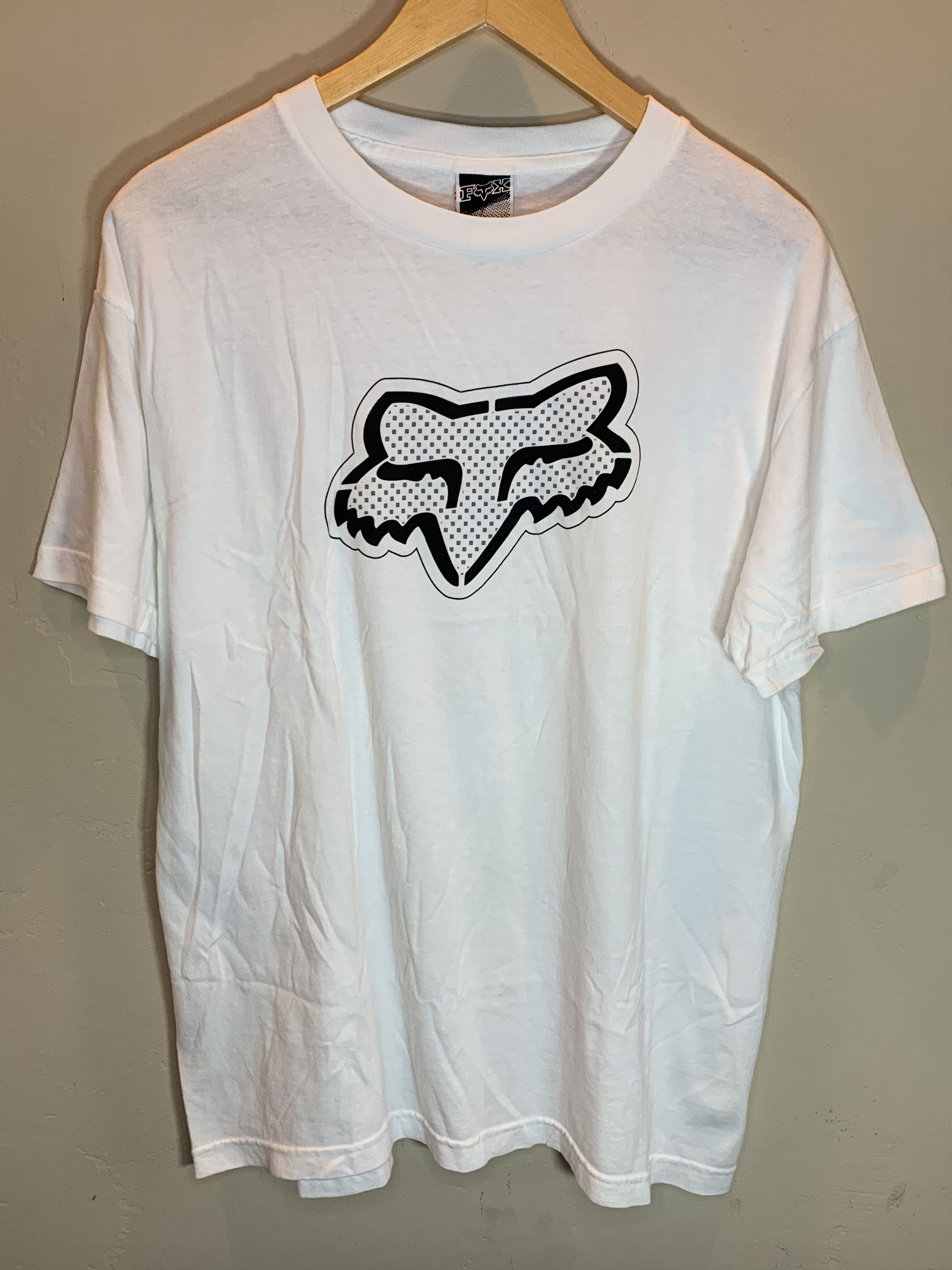 Fox Racing *RARE* Vintage Fox Racing Head Logo Moto Biker T-Shirt Size US L / EU 52-54 / 3 - 1 Thumbnail