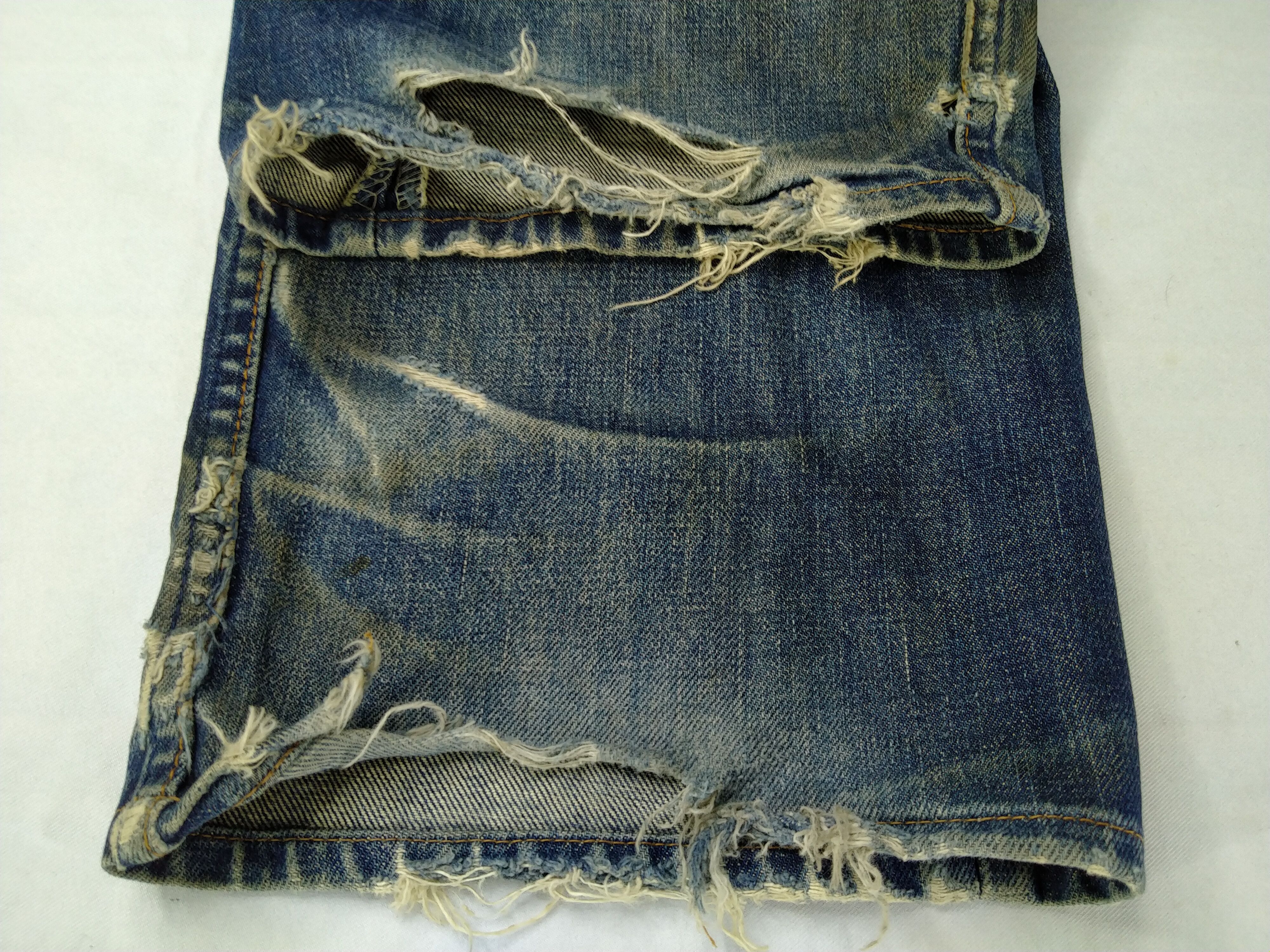 Japanese Brand Dirty Blue Vintage Levi's 503 Jeans 32x34 Denim -JN901 Size US 32 / EU 48 - 10 Thumbnail