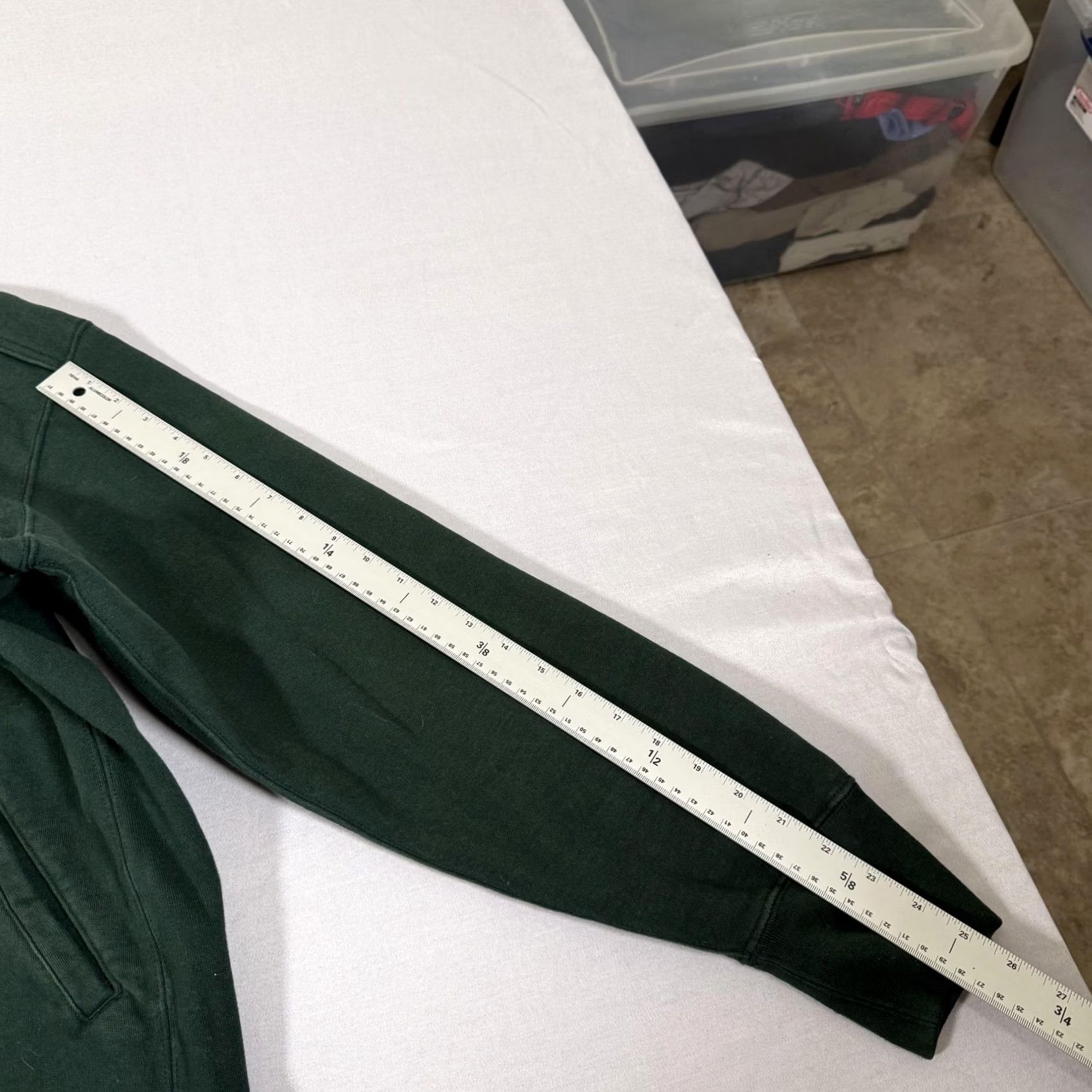 Vintage American Giant Sweatshirt Mens L Green Full Zip Heavyweight Cotton Fleece USA Work Size US L / EU 52-54 / 3 - 6 Thumbnail