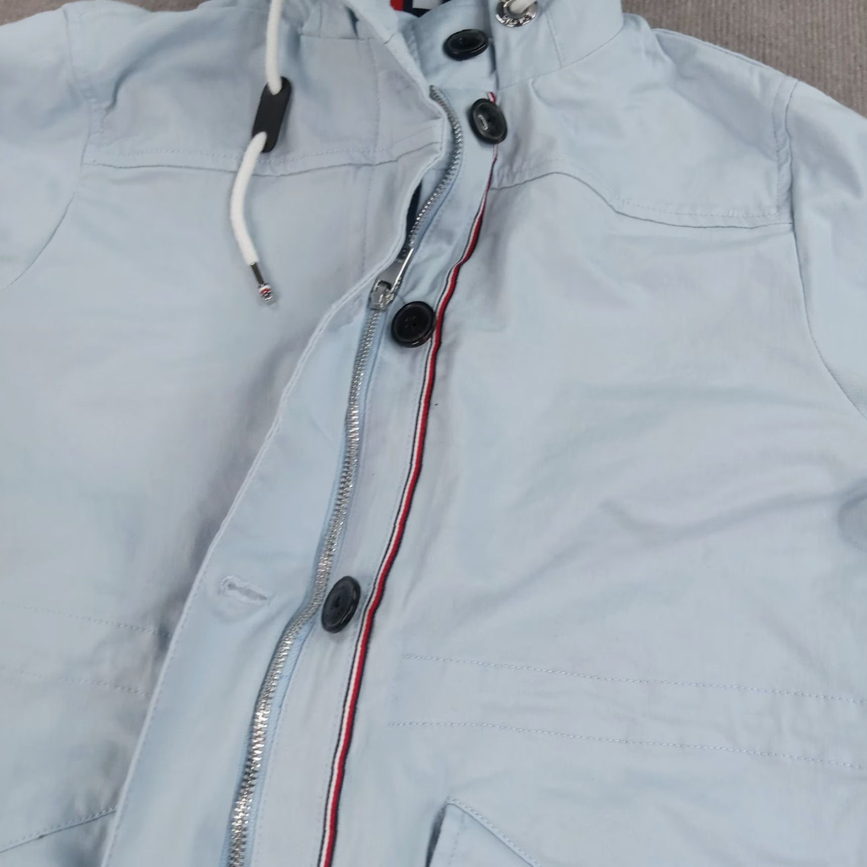 Tommy Hilfiger Tommy Hilfiger Parka Jacket Womens Small Long Blue Hooded Full Zip Stretch Size S / US 4 / IT 40 - 5 Thumbnail