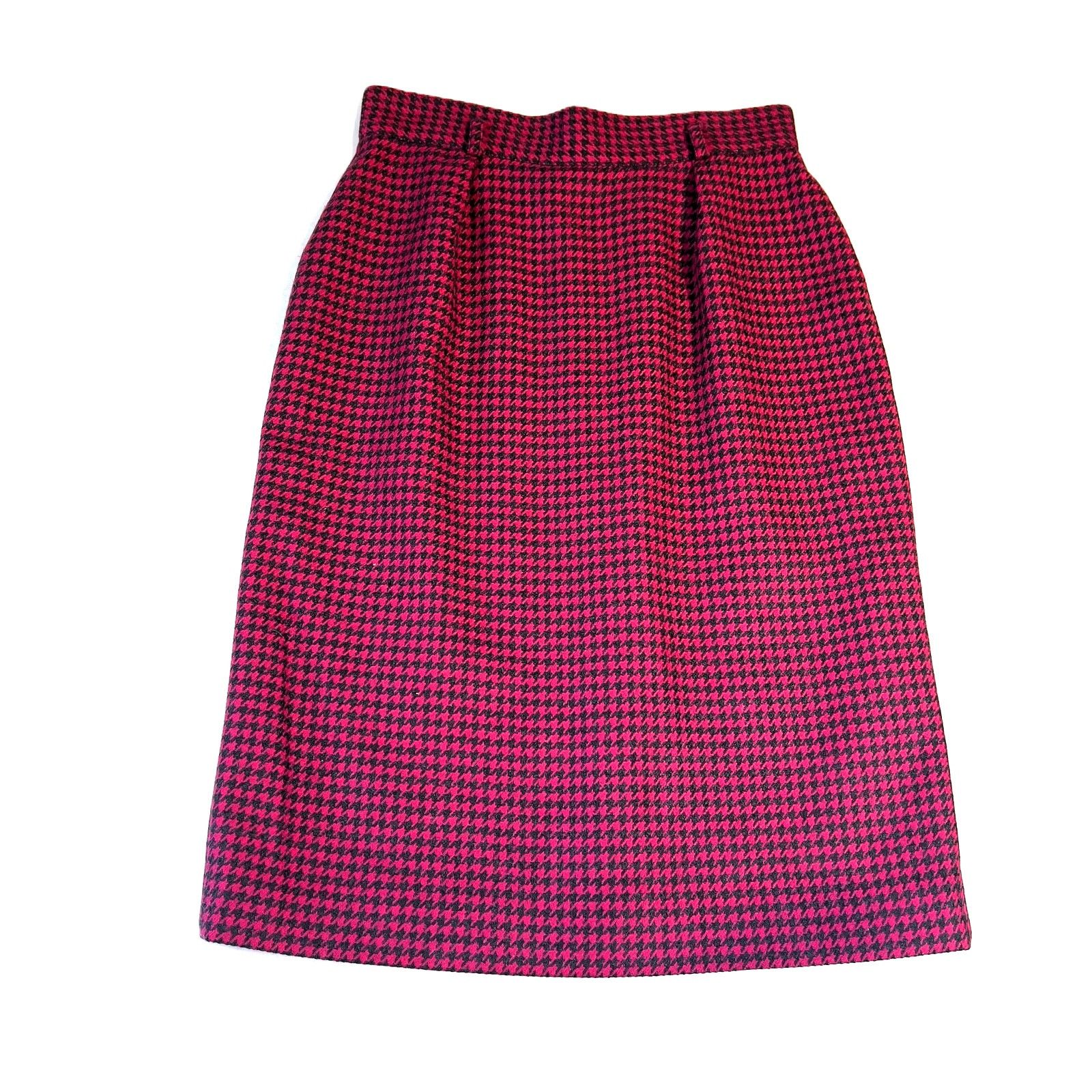 Jones New York Jones New York Vintage Wool Pencil Skirt 10 Zip Houndstooth Size 28" / US 6 / IT 42 - 1 Thumbnail