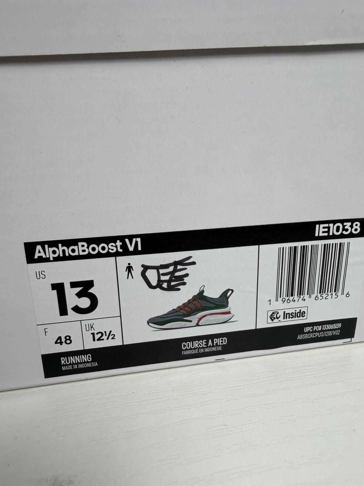 Adidas Size 13 - adidas Alphaboost V1 NCAA Pack - Miami Size US 13 / EU 46 - 7 Thumbnail