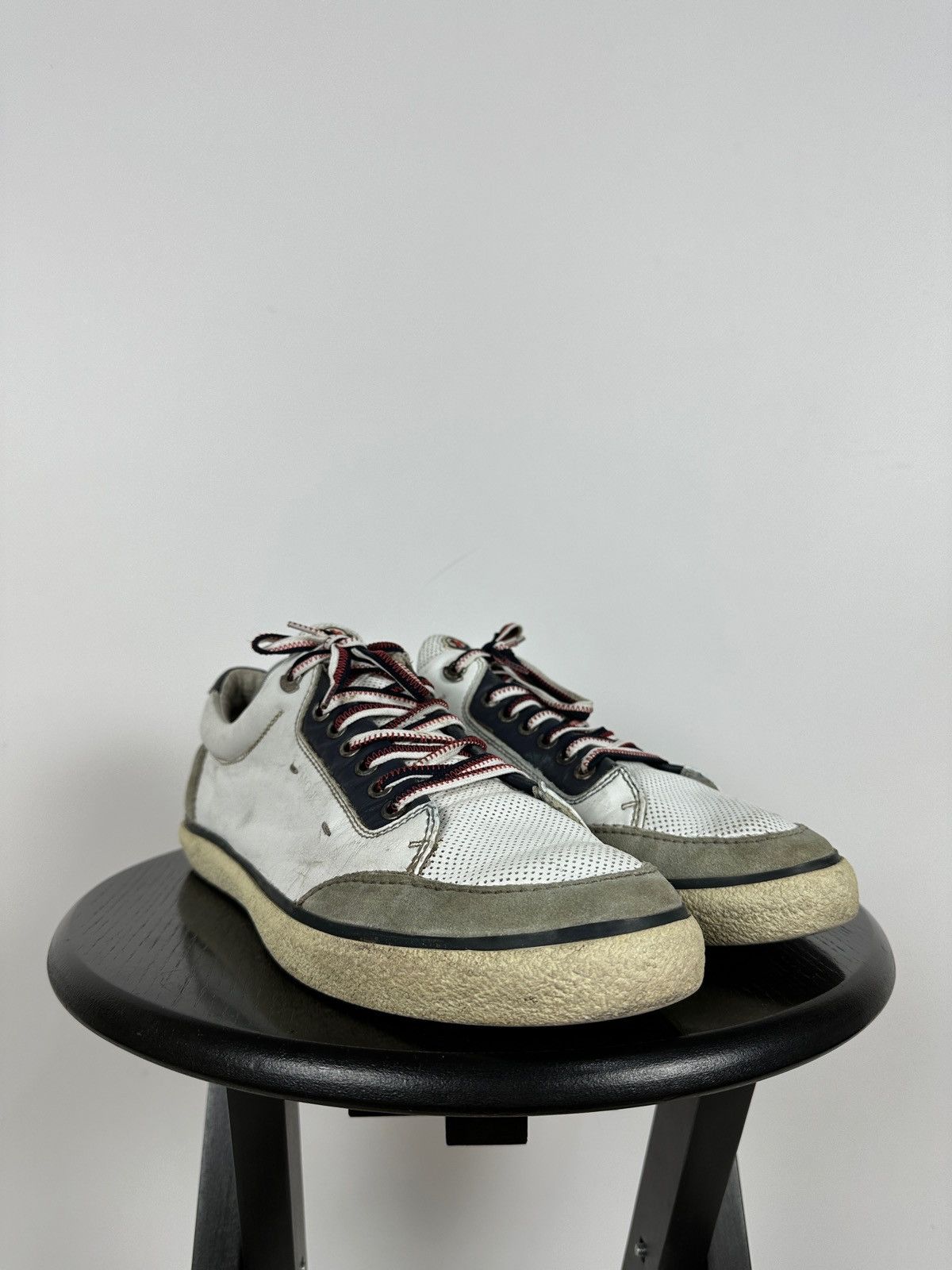 Moncler Moncler Academie Scarpa Leather Low Top Sneakers Size US 11 / EU 44 - 10 Thumbnail