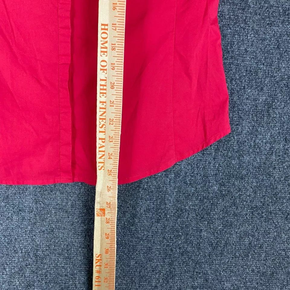 Worthington Worthington Button Up Top Women's Medium Pink Cotton M Size M / US 6-8 / IT 42-44 - 5 Thumbnail
