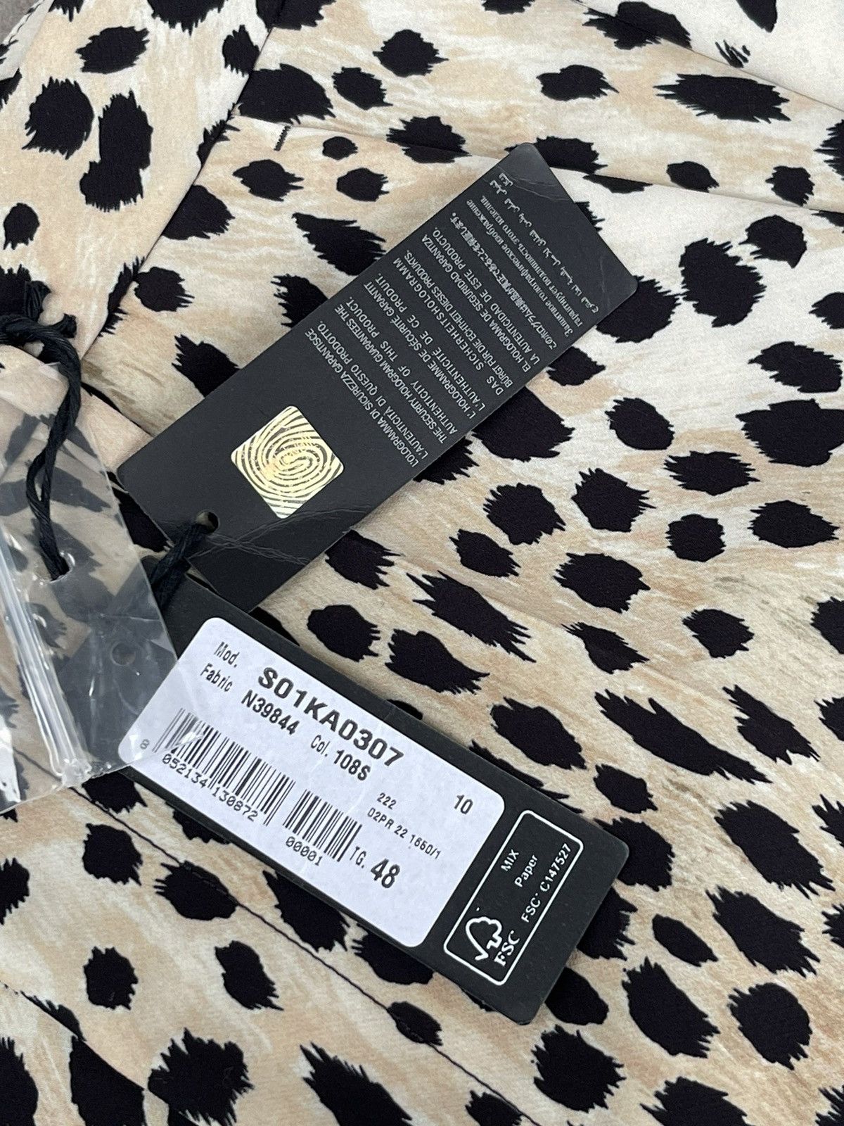 Just Cavalli !DS! FW22 Just Cavalli Leopard Print Natural Casual Pants Size US 32 / EU 48 - 24 Thumbnail