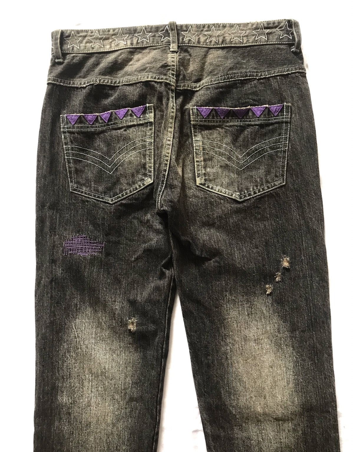 20471120 × Beauty Beast × Japanese Brand JAPANESE BRAND CANDY STRIPPER PATCHWORK & ART STYLE JEANS Size US 30 / EU 46 - 5 Thumbnail