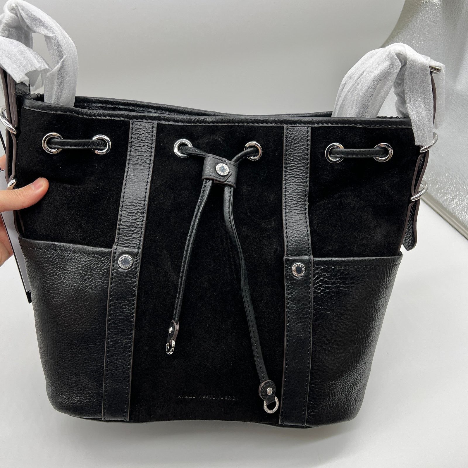 Other Aimee Kestenberg About Town Suede Drawstring Bags Black Size ONE SIZE - 6 Thumbnail