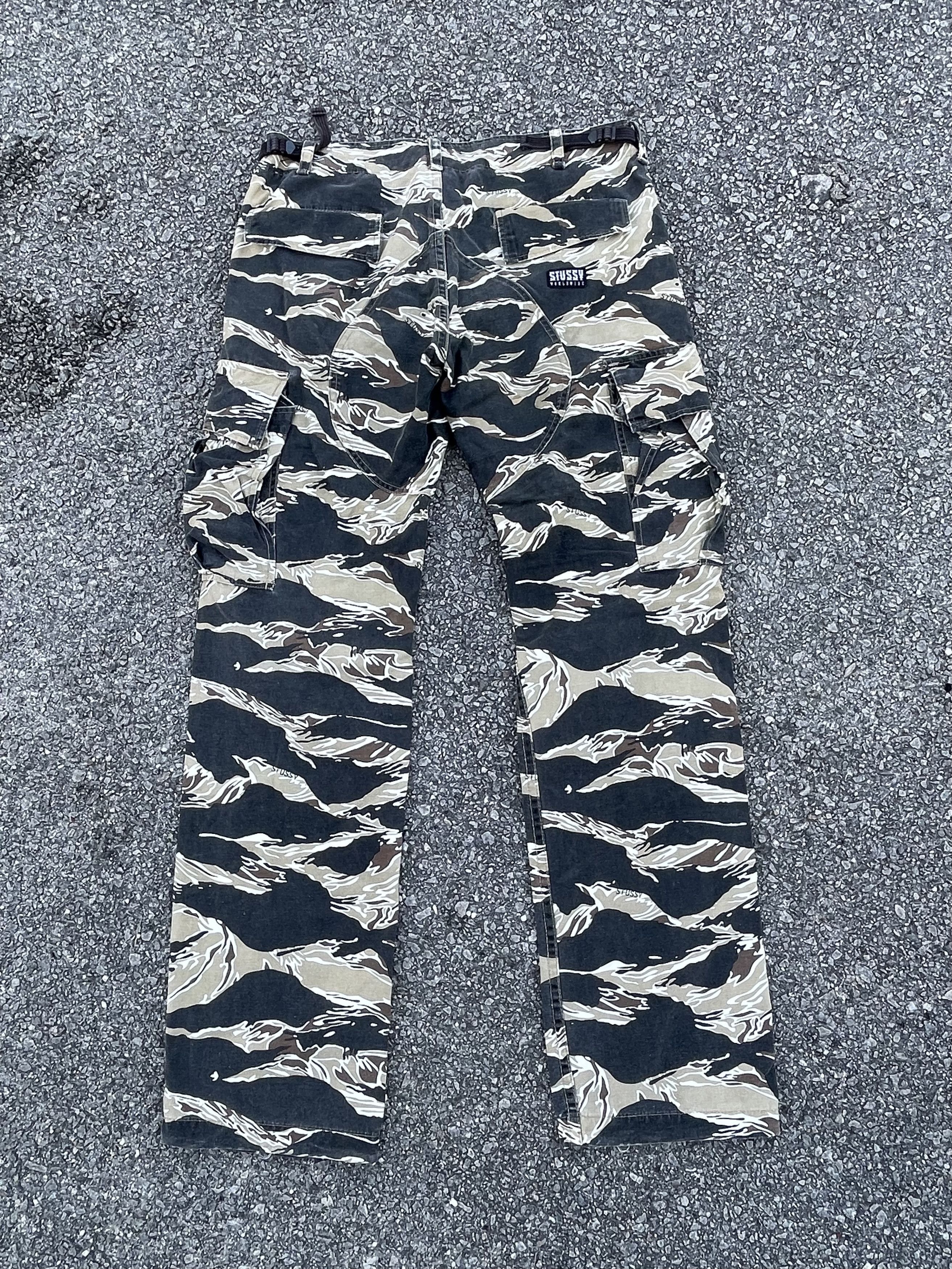 Stussy Stussy Tiger Stripe Camo Cargo Kendrick Lamar Size US 33 - 14 Thumbnail