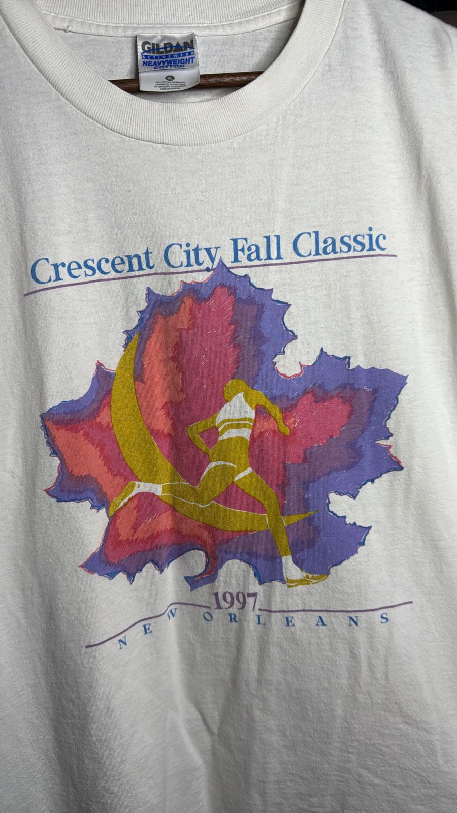 Gildan Vintage Gildan Crescent City Fall Classic T-Shirt 1997 Size US XL / EU 56 / 4 - 3 Thumbnail