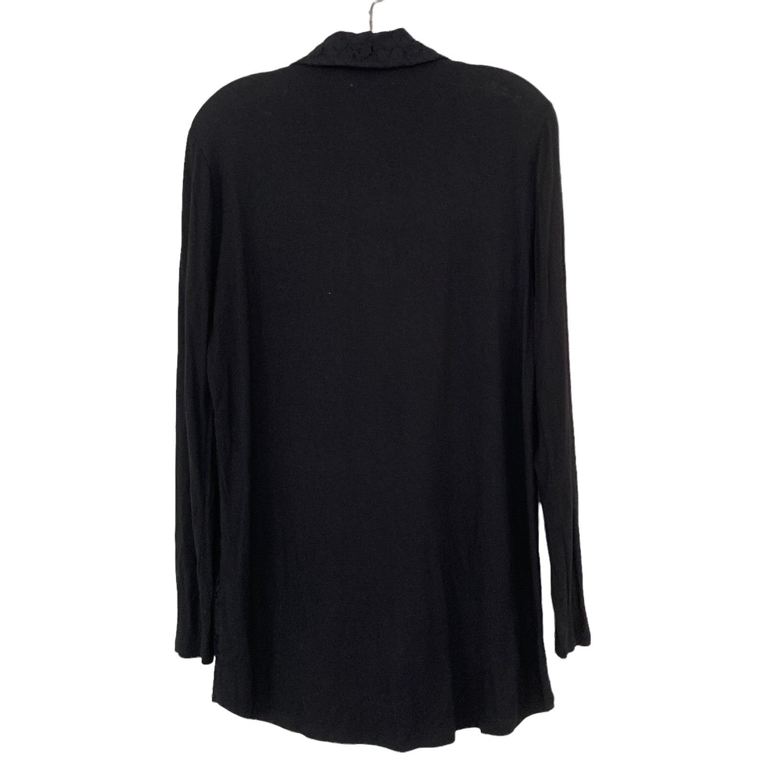 Other Circles Black Lace Front Long Sleeve Button Down Sz M Size M / US 6-8 / IT 42-44 - 5 Thumbnail