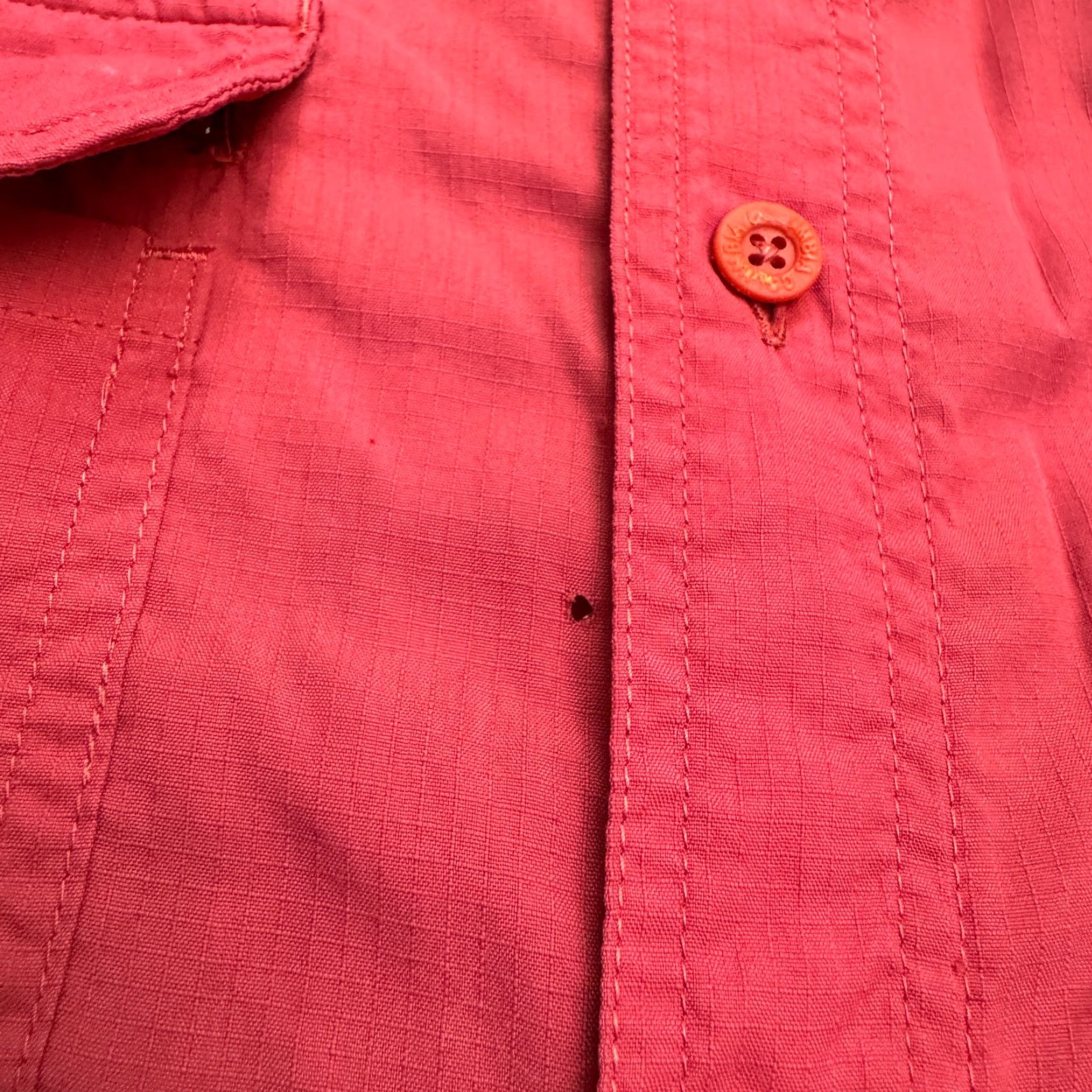 Vintage VINTAGE Columbia Omni Dry GRT Button Down Shirt Mens Large Red Casual Outdoor Size US L / EU 52-54 / 3 - 5 Thumbnail