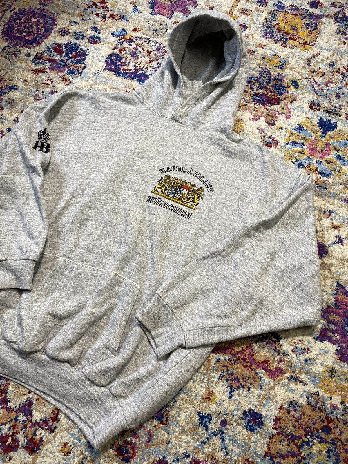 Vintage Vintage Germany Hofbrauhaus Munchen Oversized Pullover Size US XL / EU 56 / 4 - 3 Thumbnail