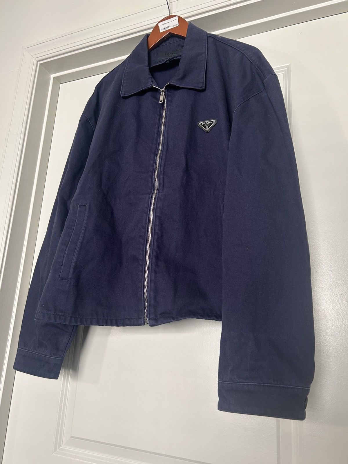 Prada Prada denim zipper blouson jacket blue Size US XXL / EU 58 / 5 - 2 Thumbnail