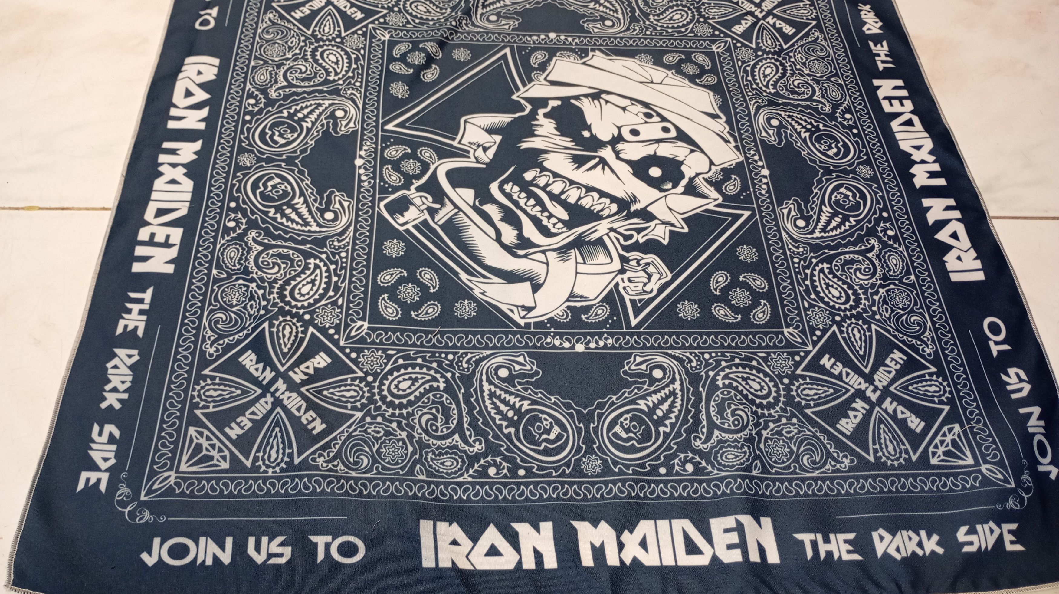 Band Tees Skulls Bandana Handkerchief Size ONE SIZE - 3 Thumbnail