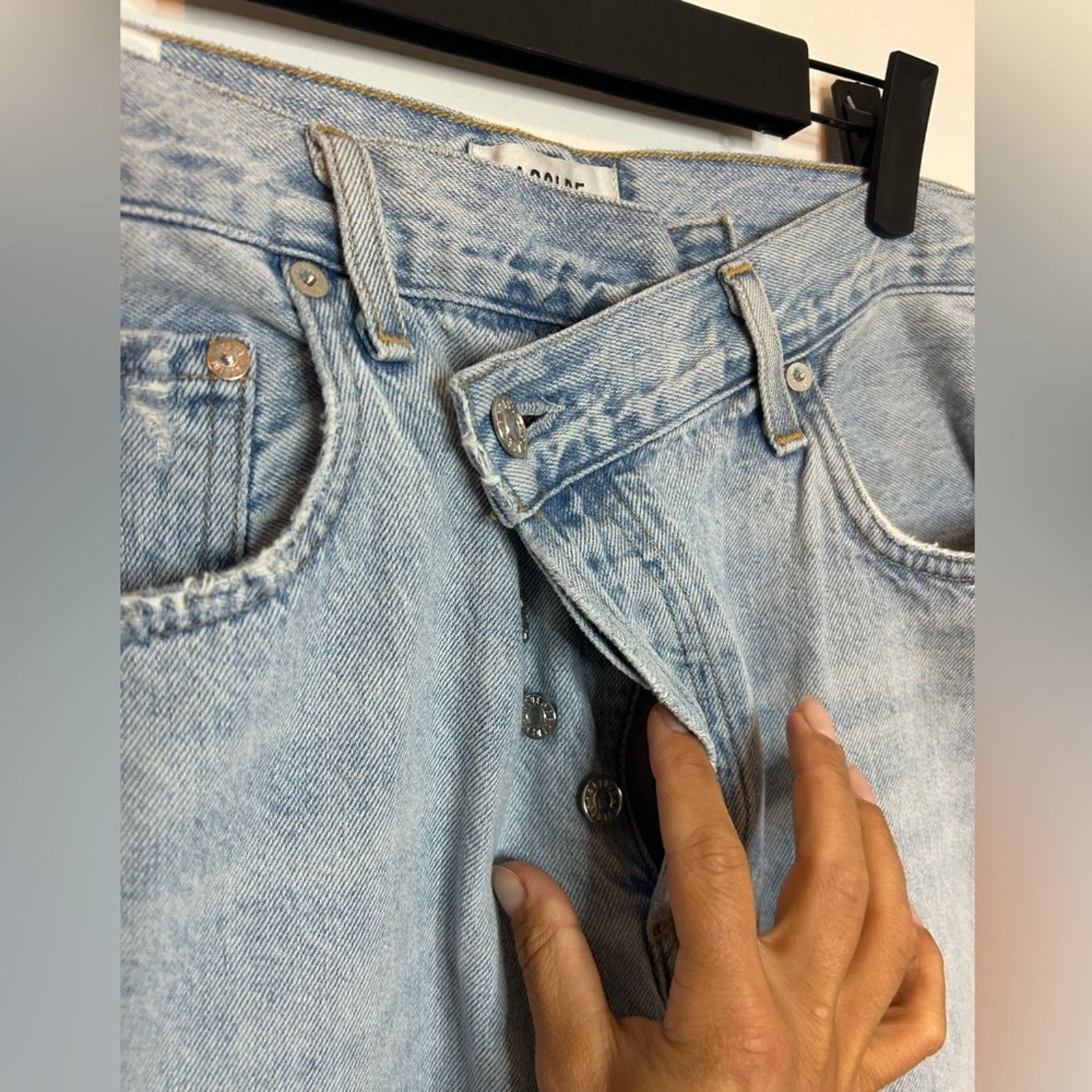 Agolde Agolde Criss Cross Light Blue Jeans Size 27" / US 4 / IT 40 - 6 Thumbnail