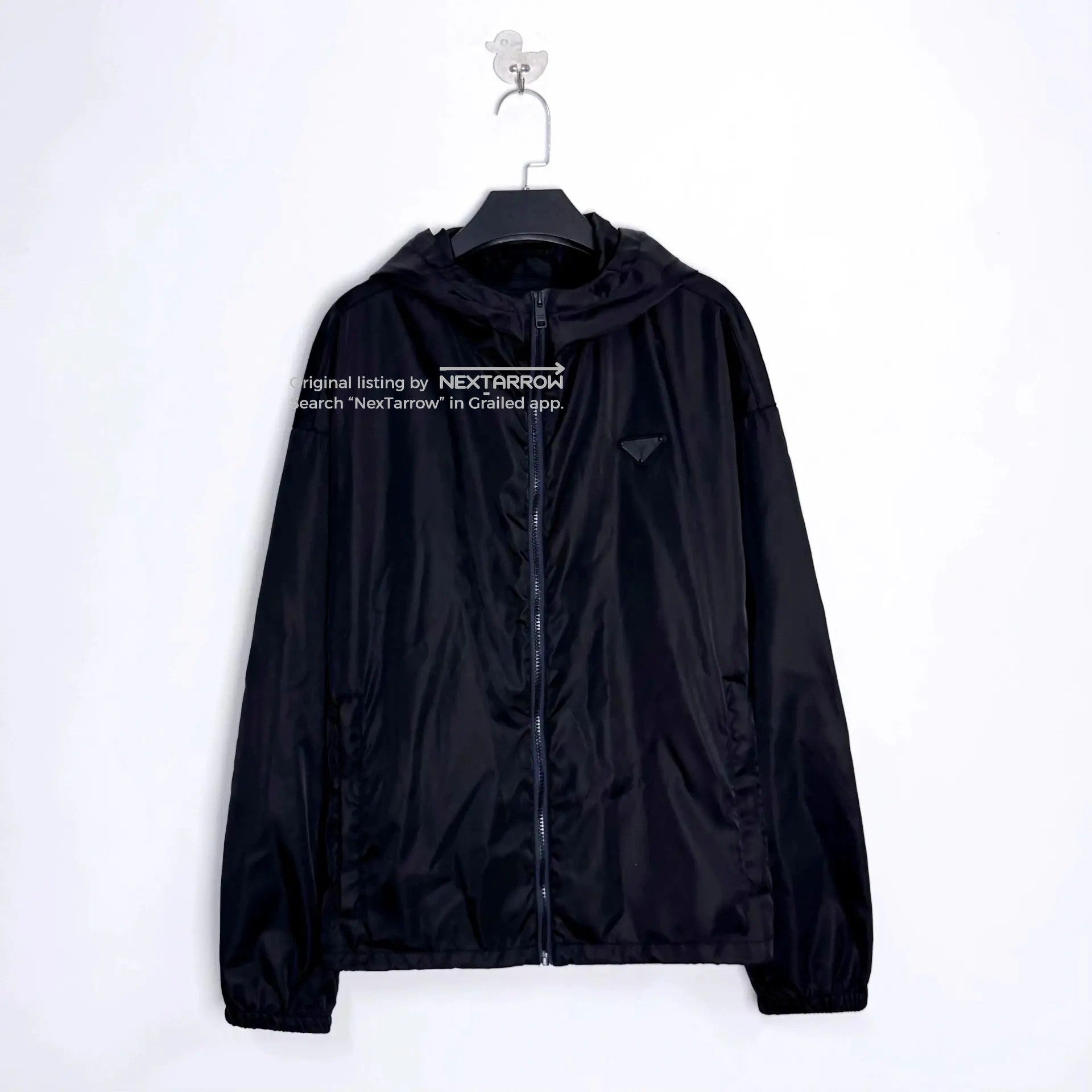 Prada Prada SS26 Black Tech Nylon Hooded Jacket M Size US M / EU 48-50 / 2 - 1 Thumbnail