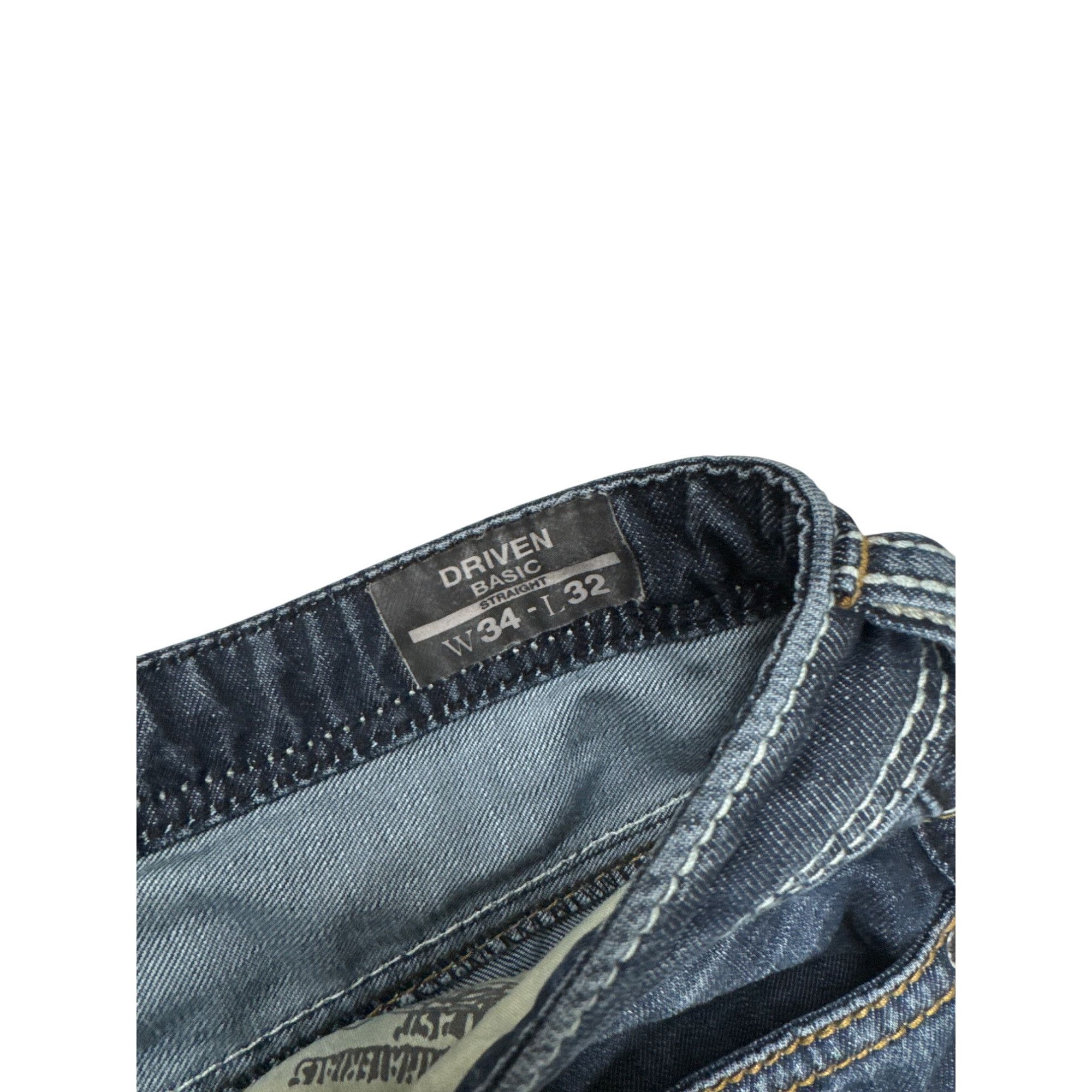 Buffalo David Bitton Buffalo David Bitton Mens Blue Denim Jeans 34W x 32L SKU 741 Size US 34 / EU 50 - 3 Thumbnail