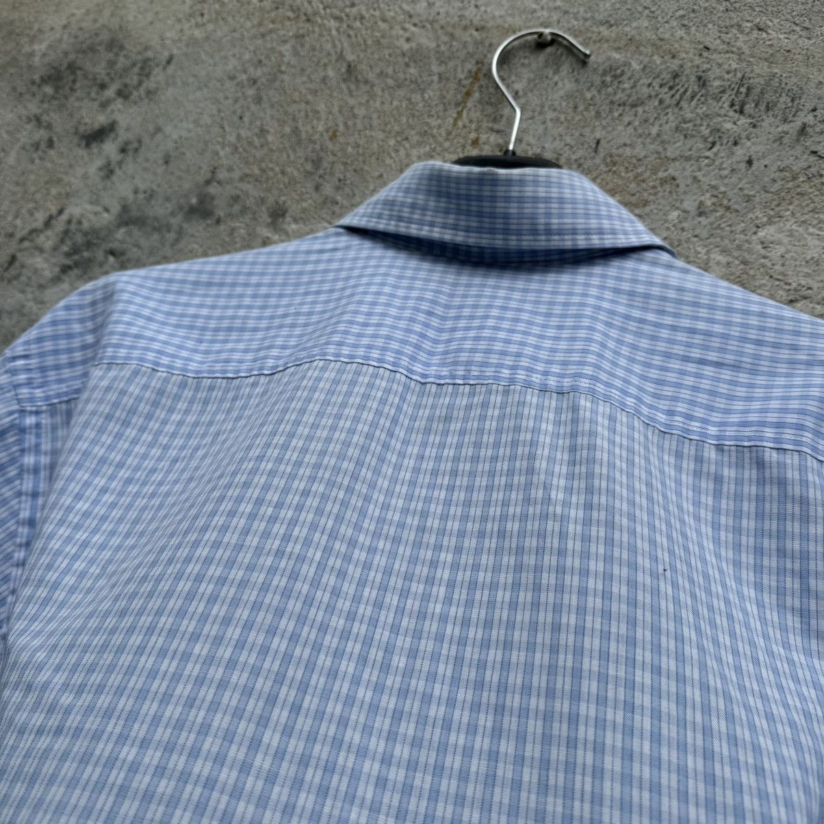 Yves Saint Laurent Yves Saint Laurent Boxy Cropped Checkered Shirt Avant Garde Size US M / EU 48-50 / 2 - 12 Thumbnail