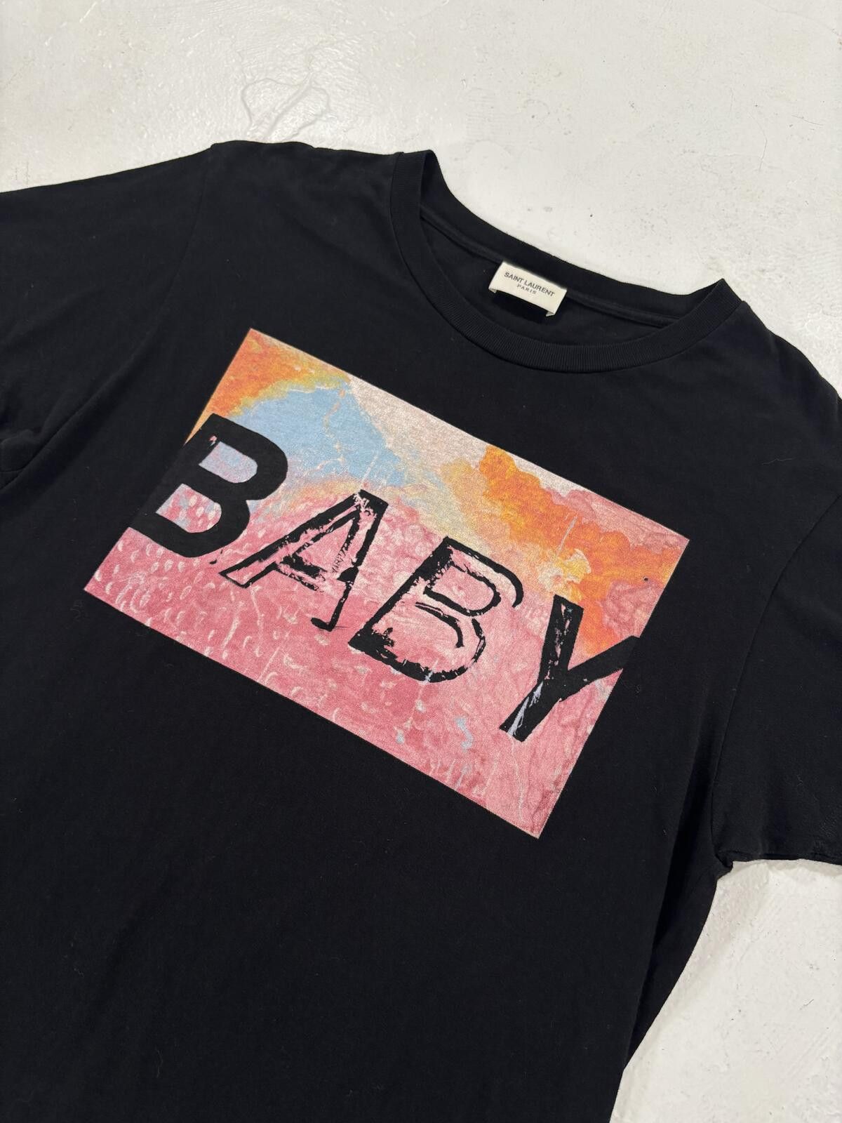Saint Laurent Paris Saint Laurent Paris Baby Tee Size US XS / EU 42 / 0 - 2 Thumbnail