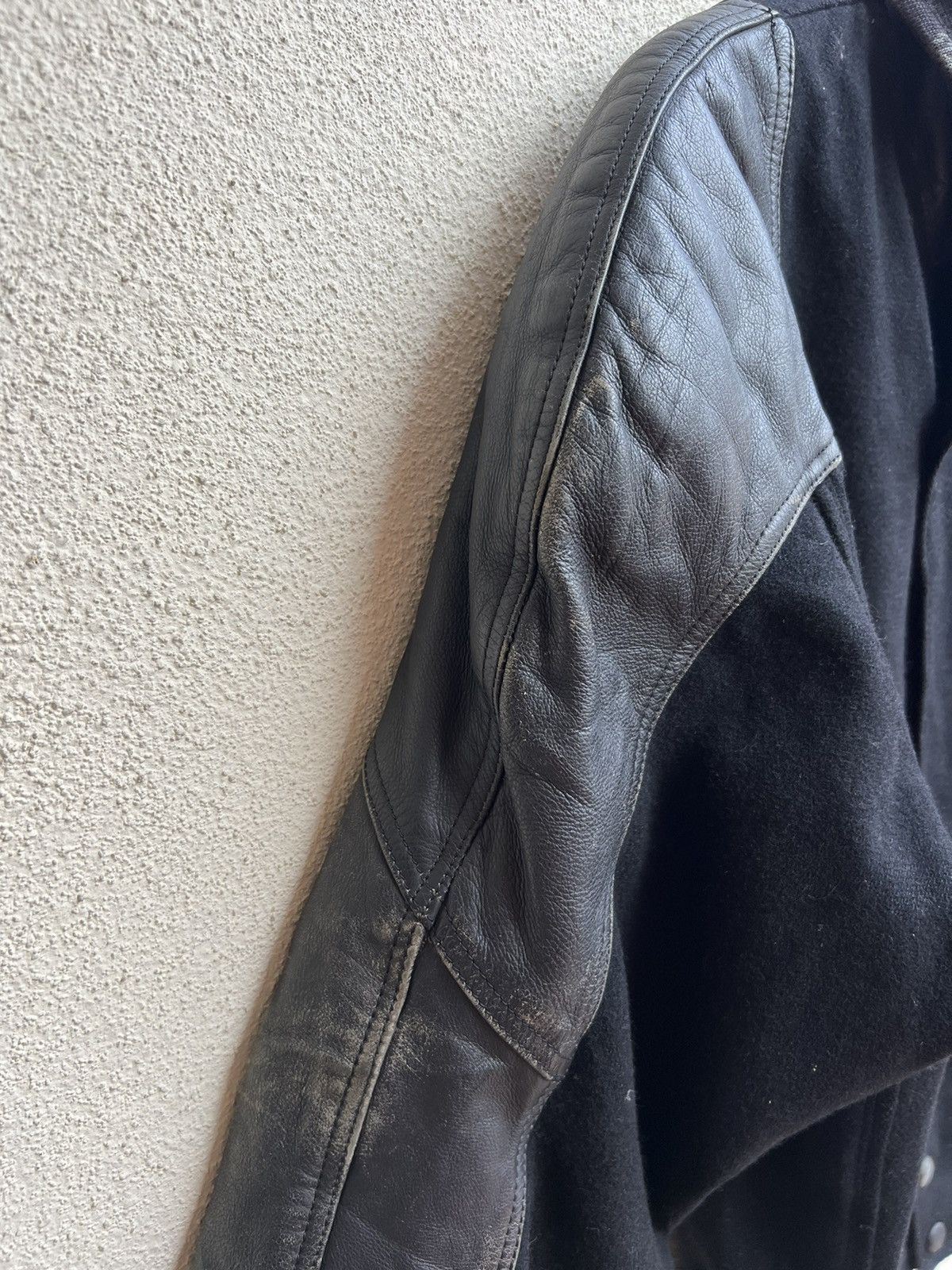 Leather Vintage Arrston Volaju Japan Distress Hybrid Leather Jacket Size US M / EU 48-50 / 2 - 10 Thumbnail