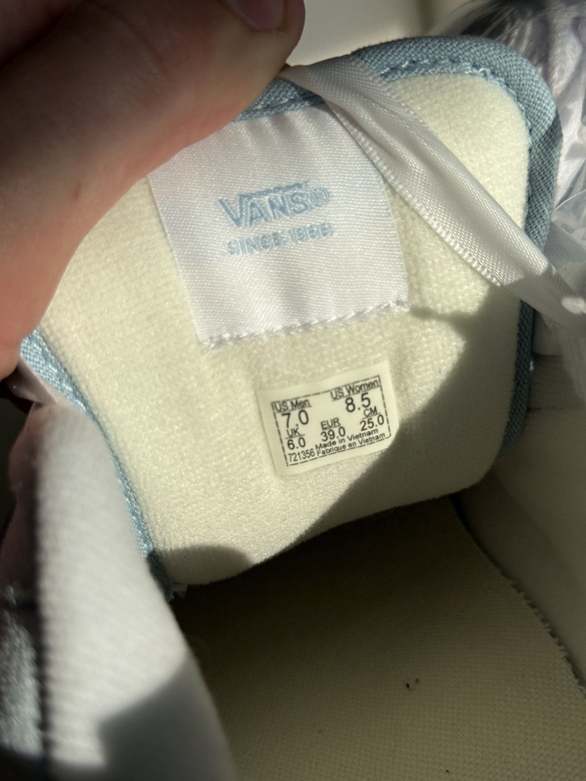 Vans Vans Knu Stack Vintage Satin Shoes 'Dream Blue White' Size US 8.5 / IT 38.5 - 10 Thumbnail