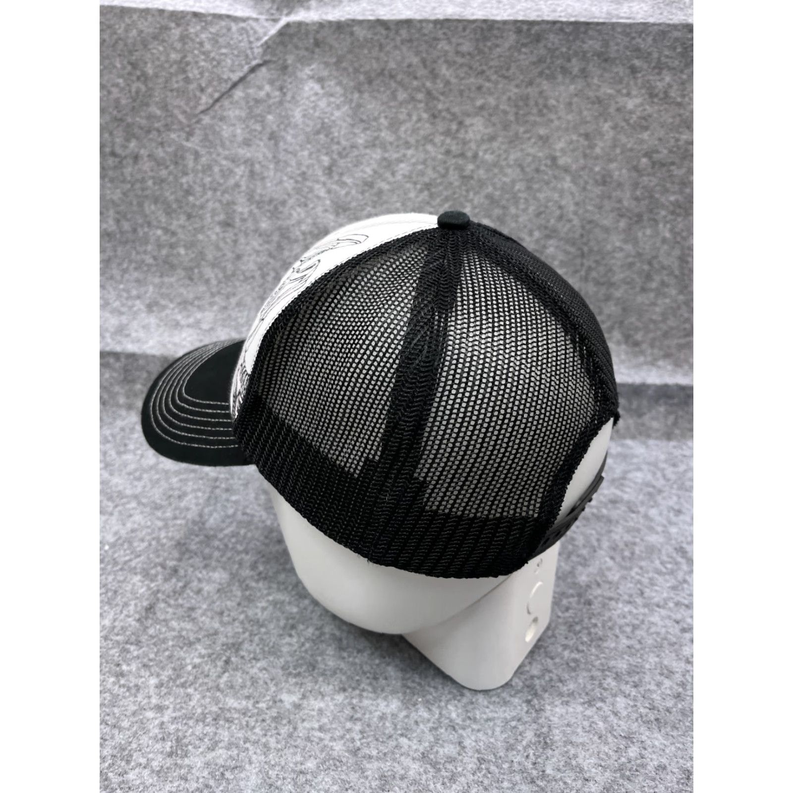Vintage Vans x Otto Hat Cap Snap Back Adult One Size Black Cotton Polyester Trucker Hat Size ONE SIZE - 5 Thumbnail