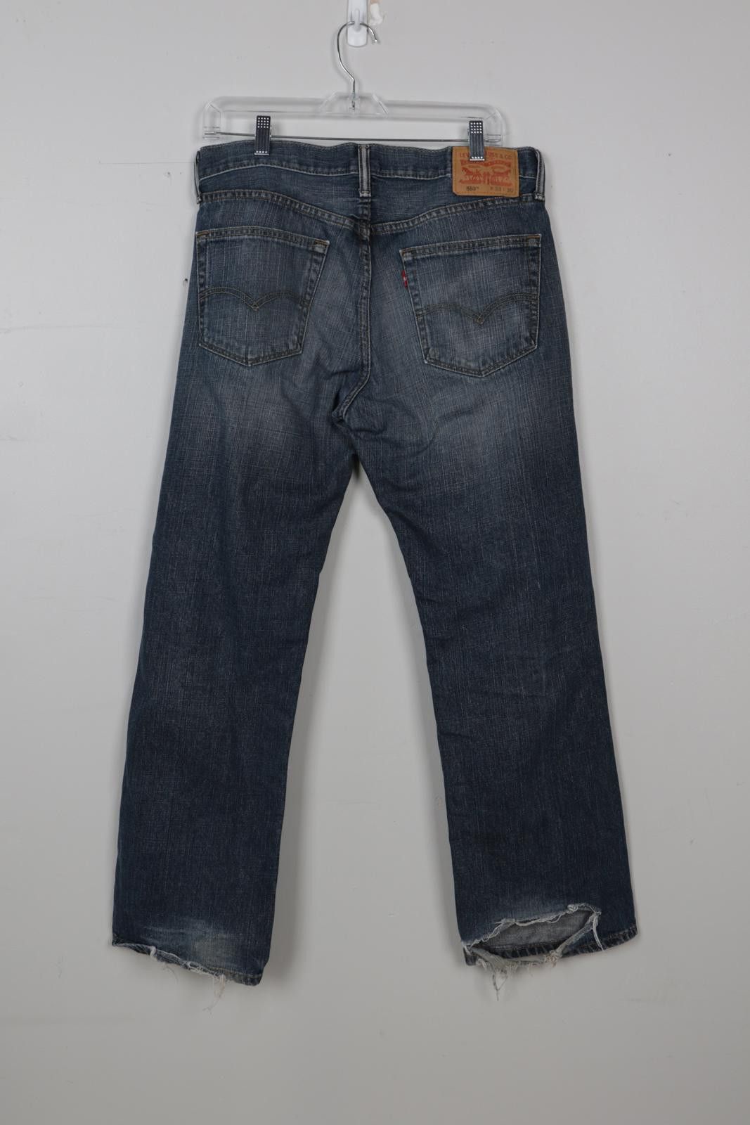 Levi's 00's Levi's 559 Distressed Hem Straight-Leg Jeans Size US 33 - 2 Thumbnail