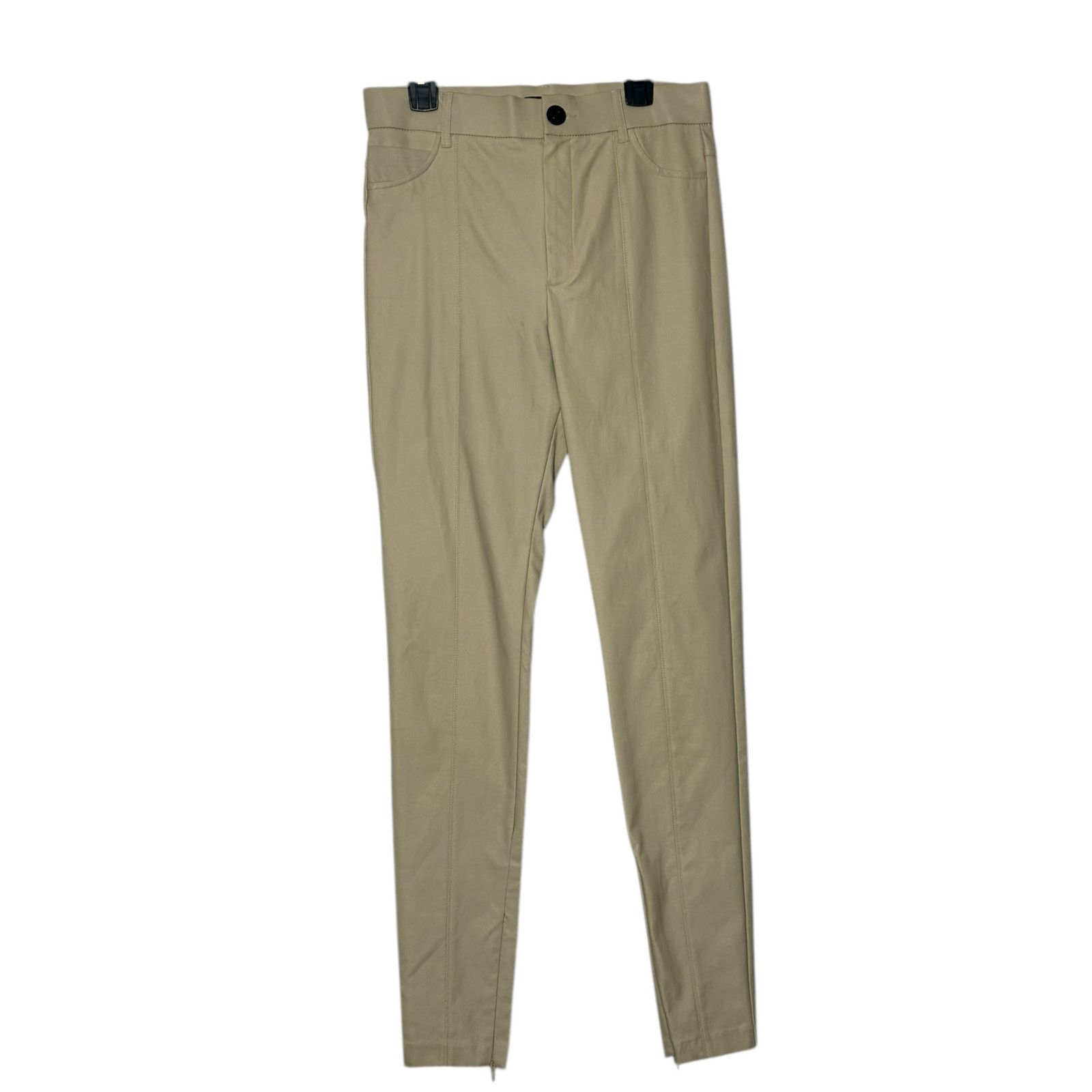 Zara ZARA cream beige vegan leather skinny pants size Medium Size 28" / US 6 / IT 42 - 7 Thumbnail