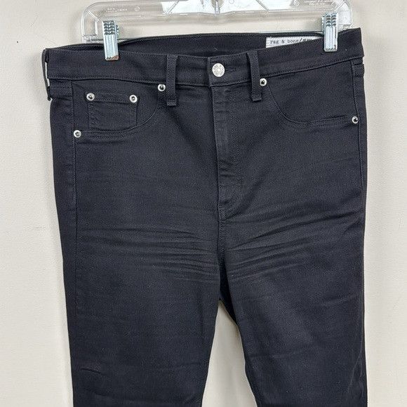 Rag & Bone RAG & BONE flexi nina skinny black jeans 32 EUC Size 31" - 7 Thumbnail