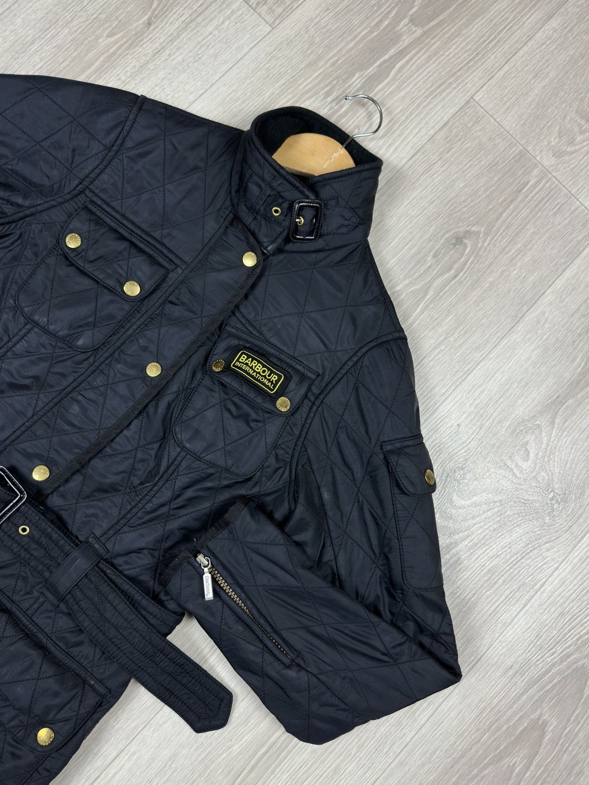 Barbour Barbour International Women Black Polarquilt Jacket Size 4 Size S / US 4 / IT 40 - 2 Thumbnail