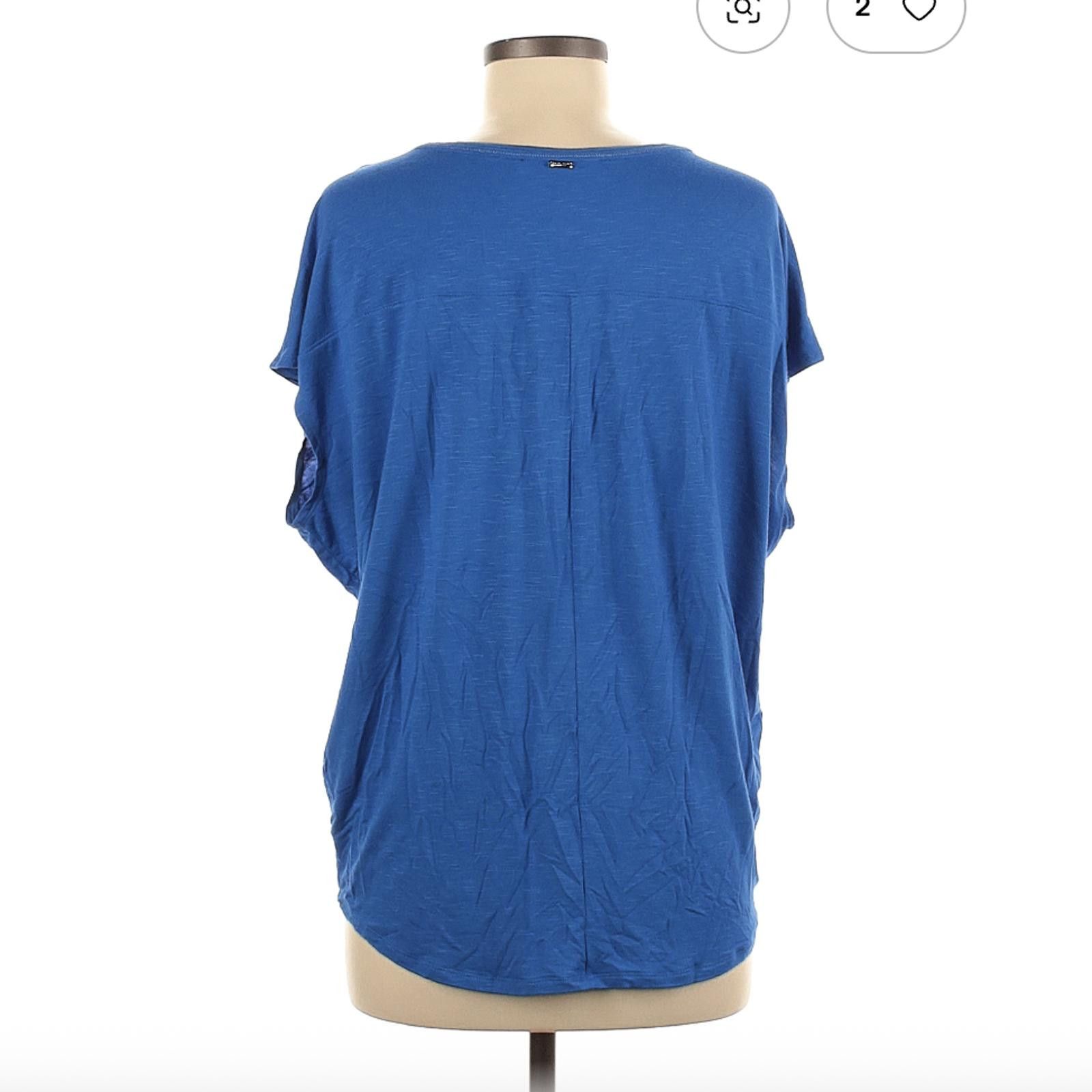 Other White House Black Market Blue Short Sleeve Top Size M Size M / US 6-8 / IT 42-44 - 2 Thumbnail