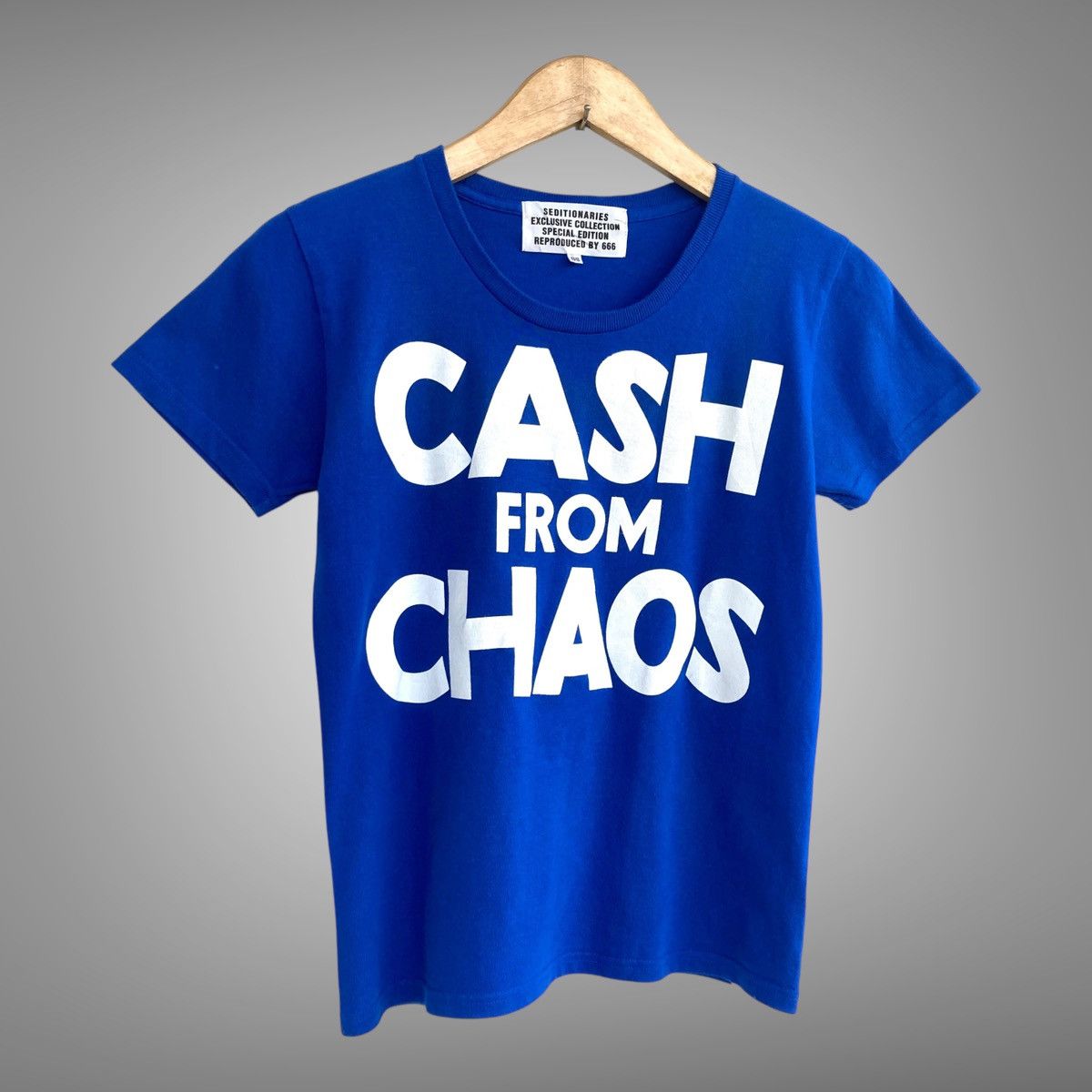 Japanese Brand × Seditionaries 📢SENDOFFER📢Vintage Seditionaries Cash From Chaos Tee Size US XS / EU 42 / 0 - 3 Thumbnail