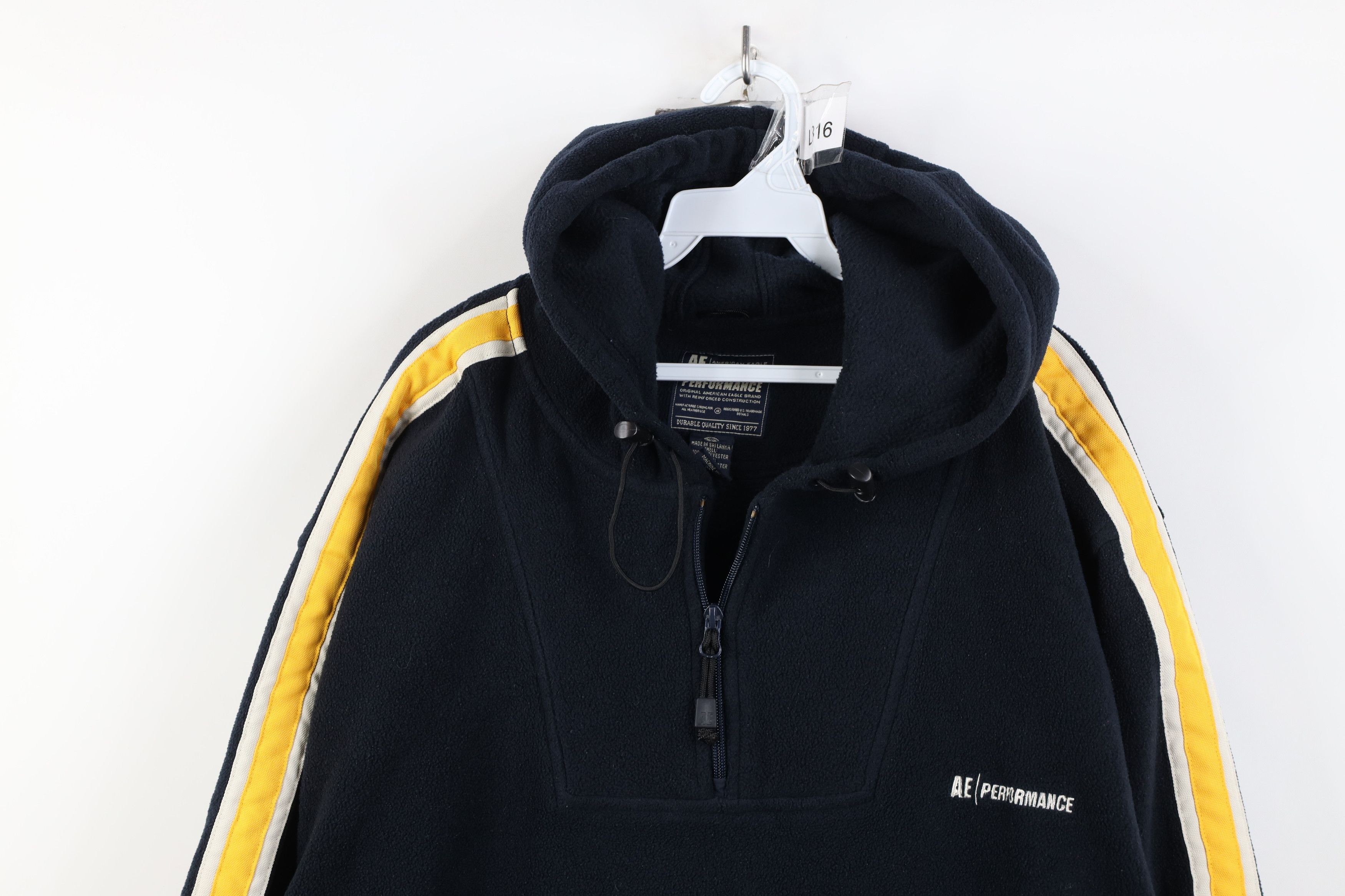 American Eagle Outfitters Vintage 90s Y2K American Eagle Half Zip Fleece Hoodie Size US XXL / EU 58 / 5 - 2 Thumbnail