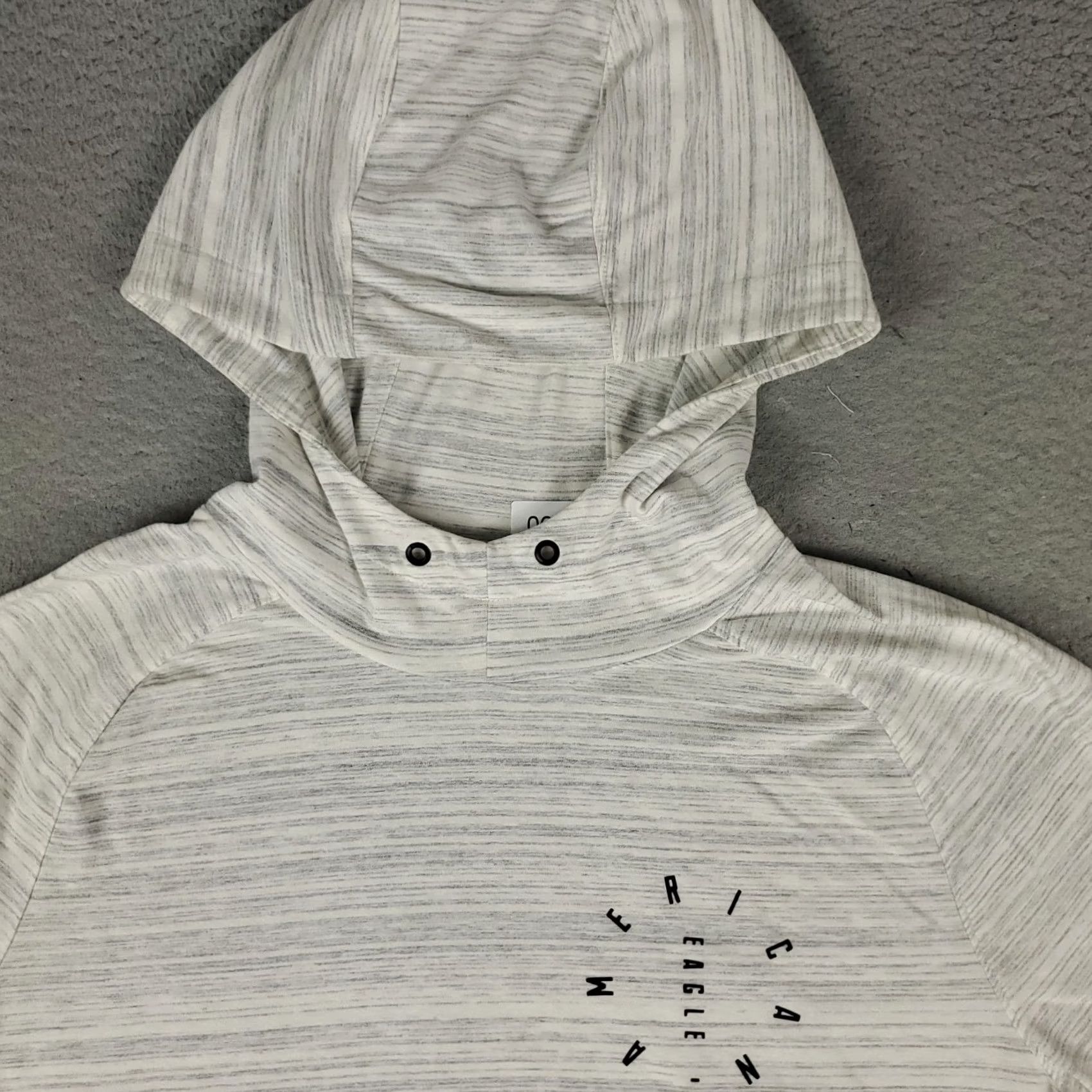 American Eagle Outfitters American Eagle Outfitters Hoodie Mens Size L Gray Pullover Sweatshirt Mock Neck Logo Size US L / EU 52-54 / 3 - 2 Thumbnail