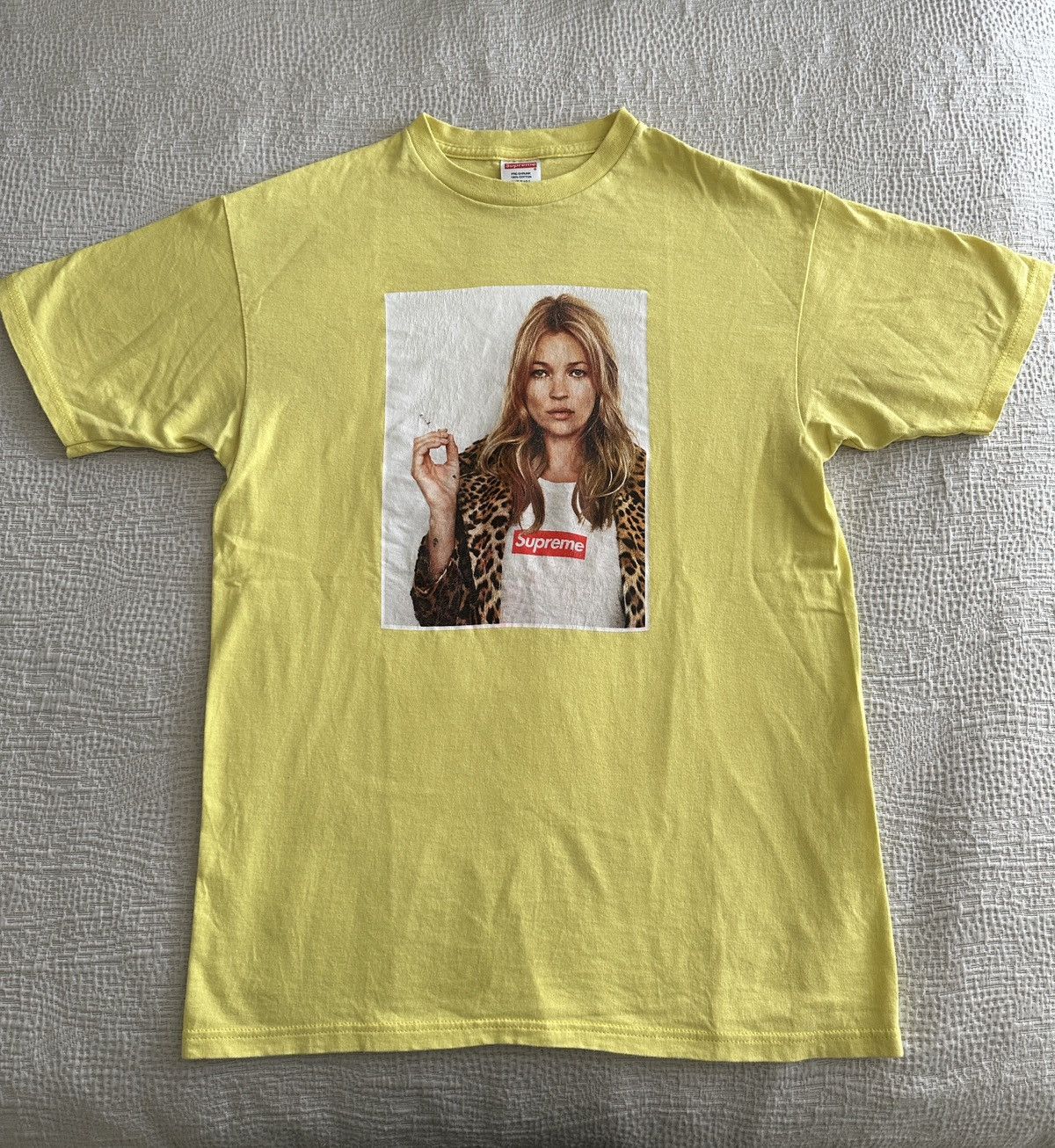 RARE Supreme Kate Moss Yellow Vintage Shirt SS12