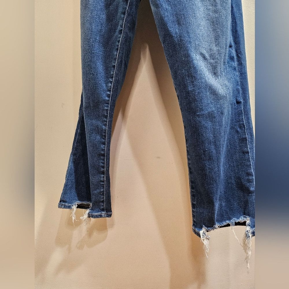 Paige Paige Jeans Hoxton Slim Crop Front Raw Hem 32/14 Size 32" / US 10 / IT 46 - 4 Thumbnail