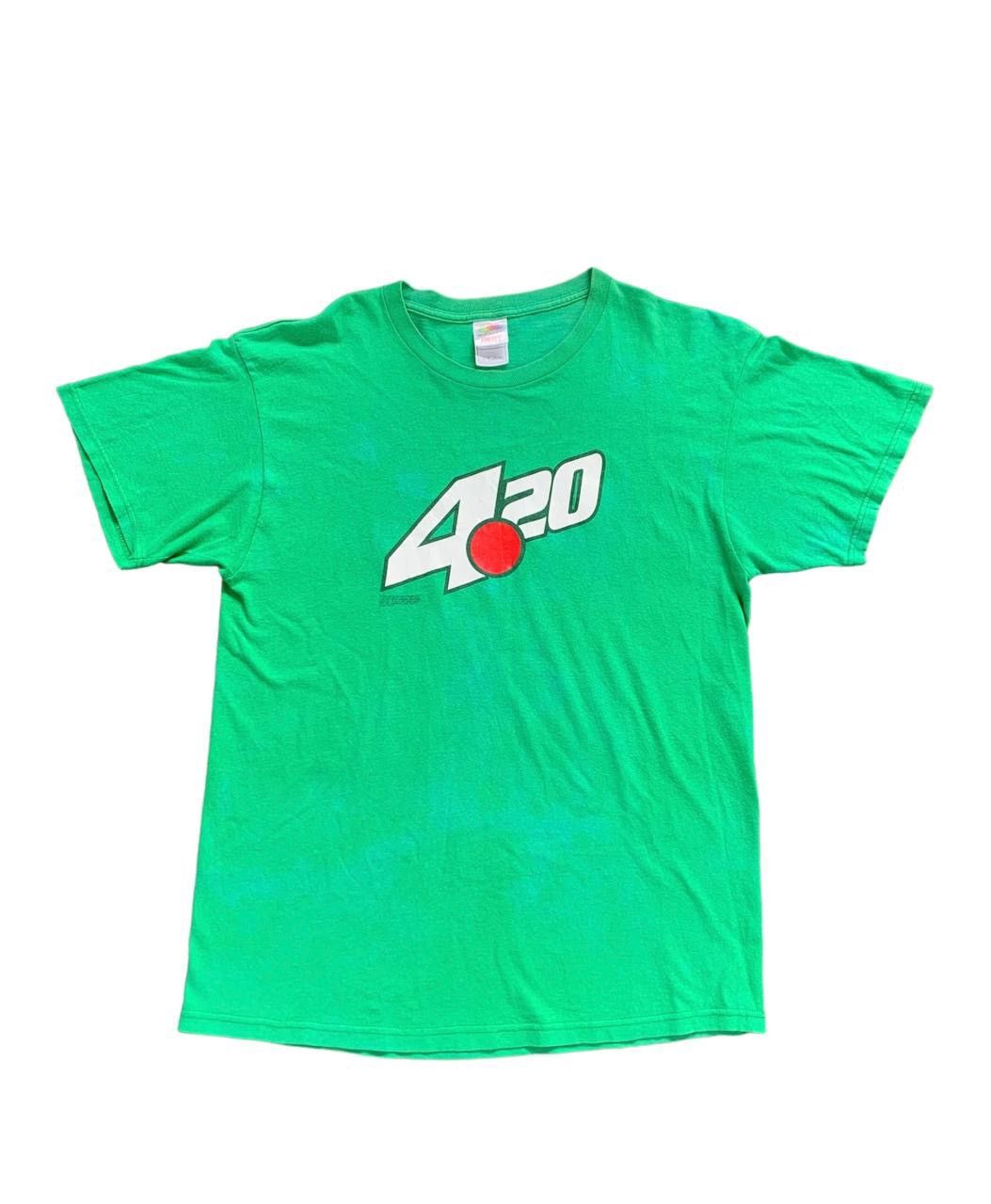 Vintage Vintage Y2K Parody 7UP 420 Weed Tee Size US L / EU 52-54 / 3 - 1 Thumbnail