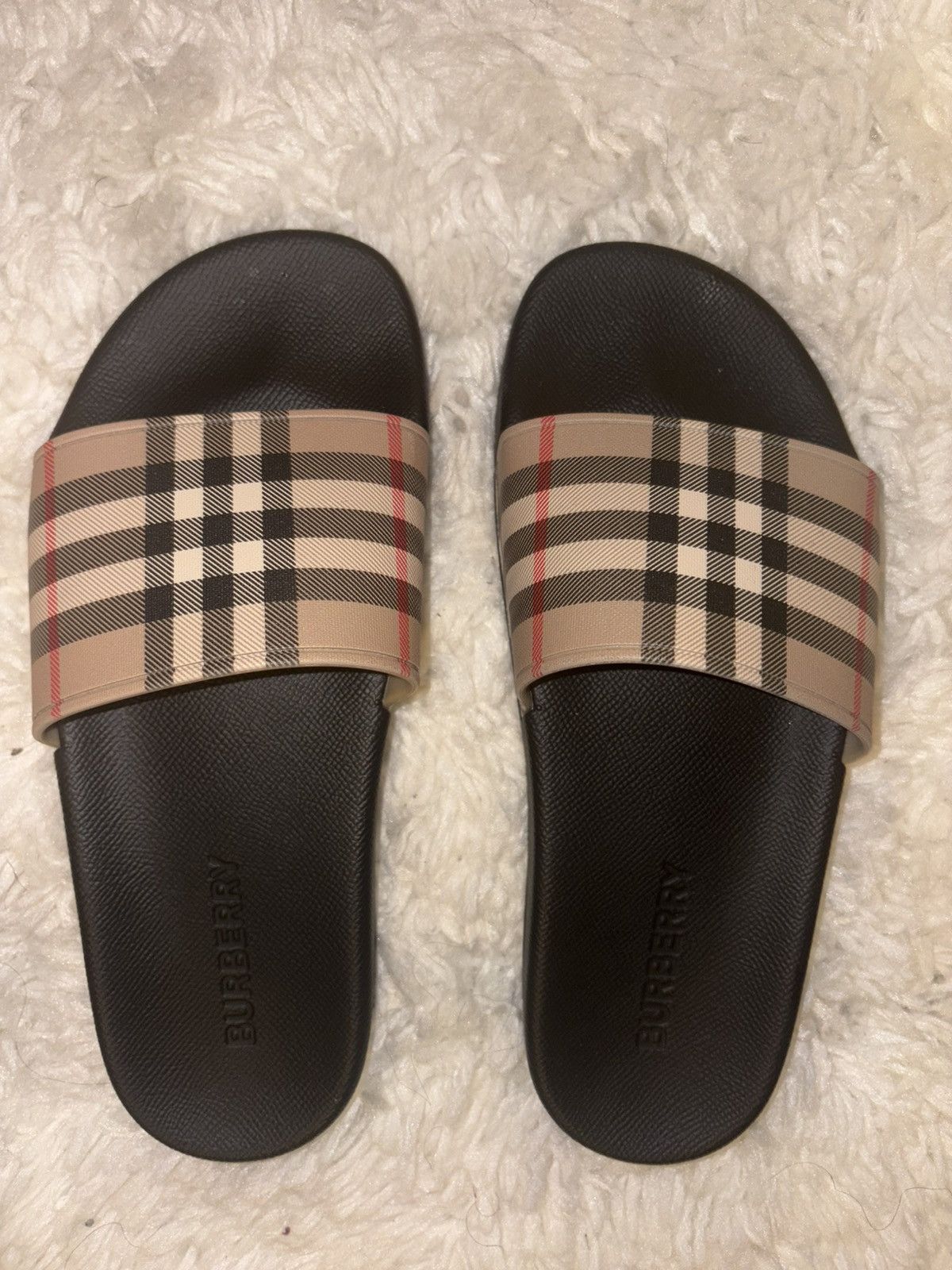 Burberry Furley Vintage Check Slide Sandals