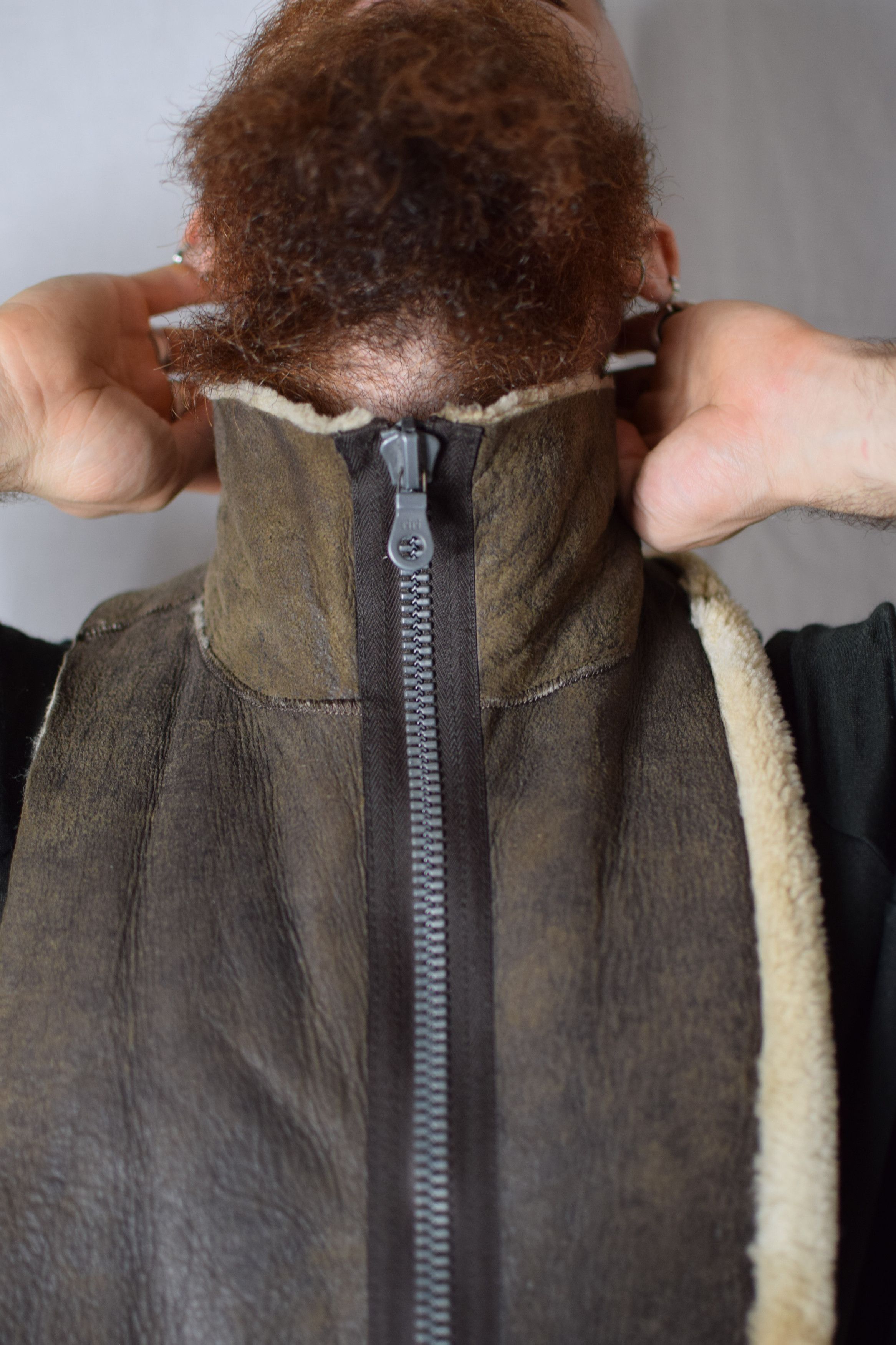 Julius Julius Archive Shearling Neck Warmer Size ONE SIZE - 3 Thumbnail