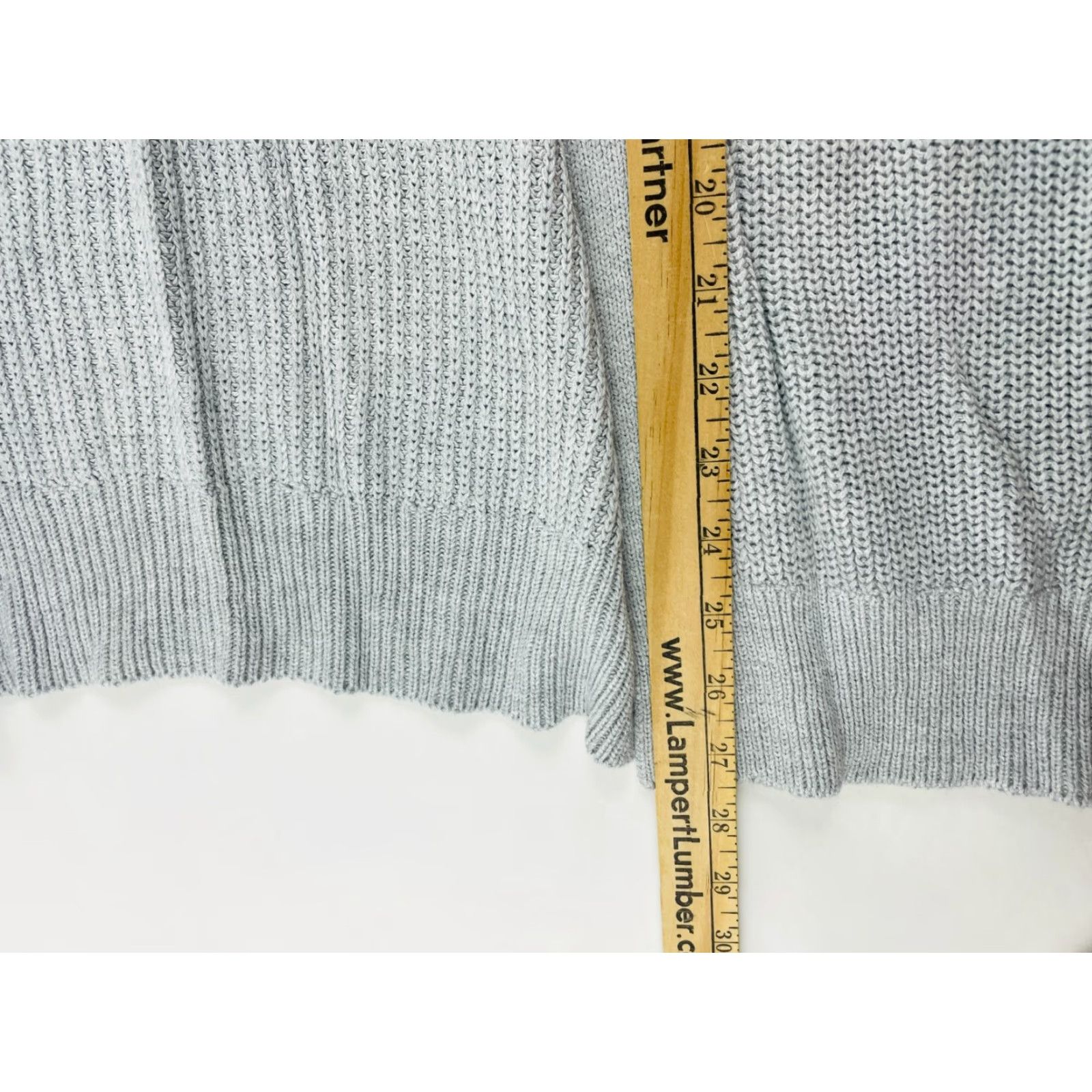 Vintage ABOUND Sweater Cardigan Women's L Light Gray Open Knitted Long Sleeve NWT Size L / US 10 / IT 46 - 5 Thumbnail