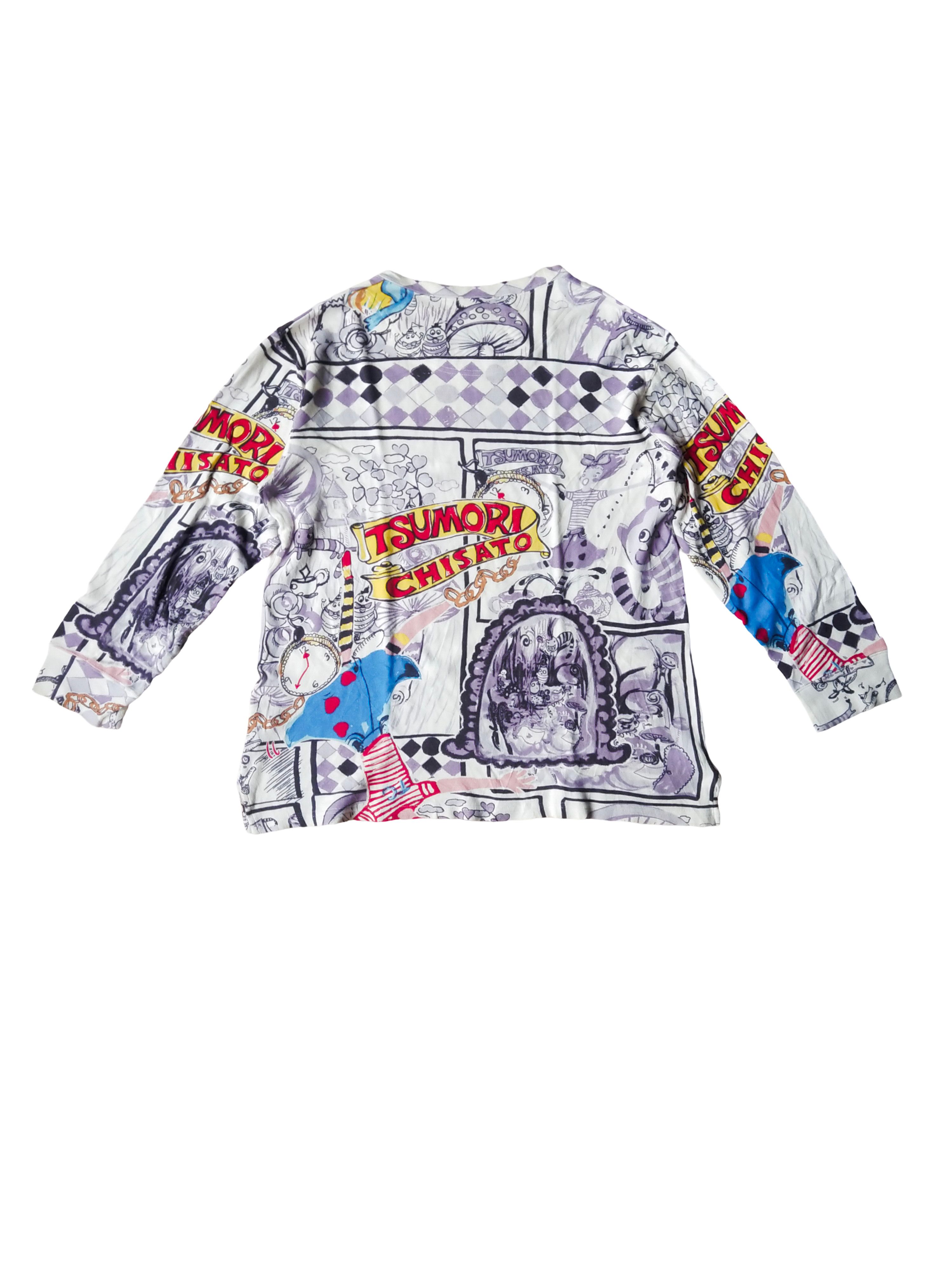 Tsumori Chisato Tsumori Chisato Alice in Wonderland All-Over Print Shirt Size M / US 6-8 / IT 42-44 - 7 Thumbnail